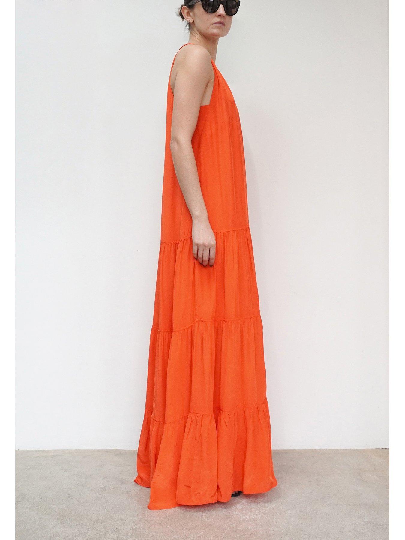 religion-tiered-halter-neck-maxi-dress-orangeback