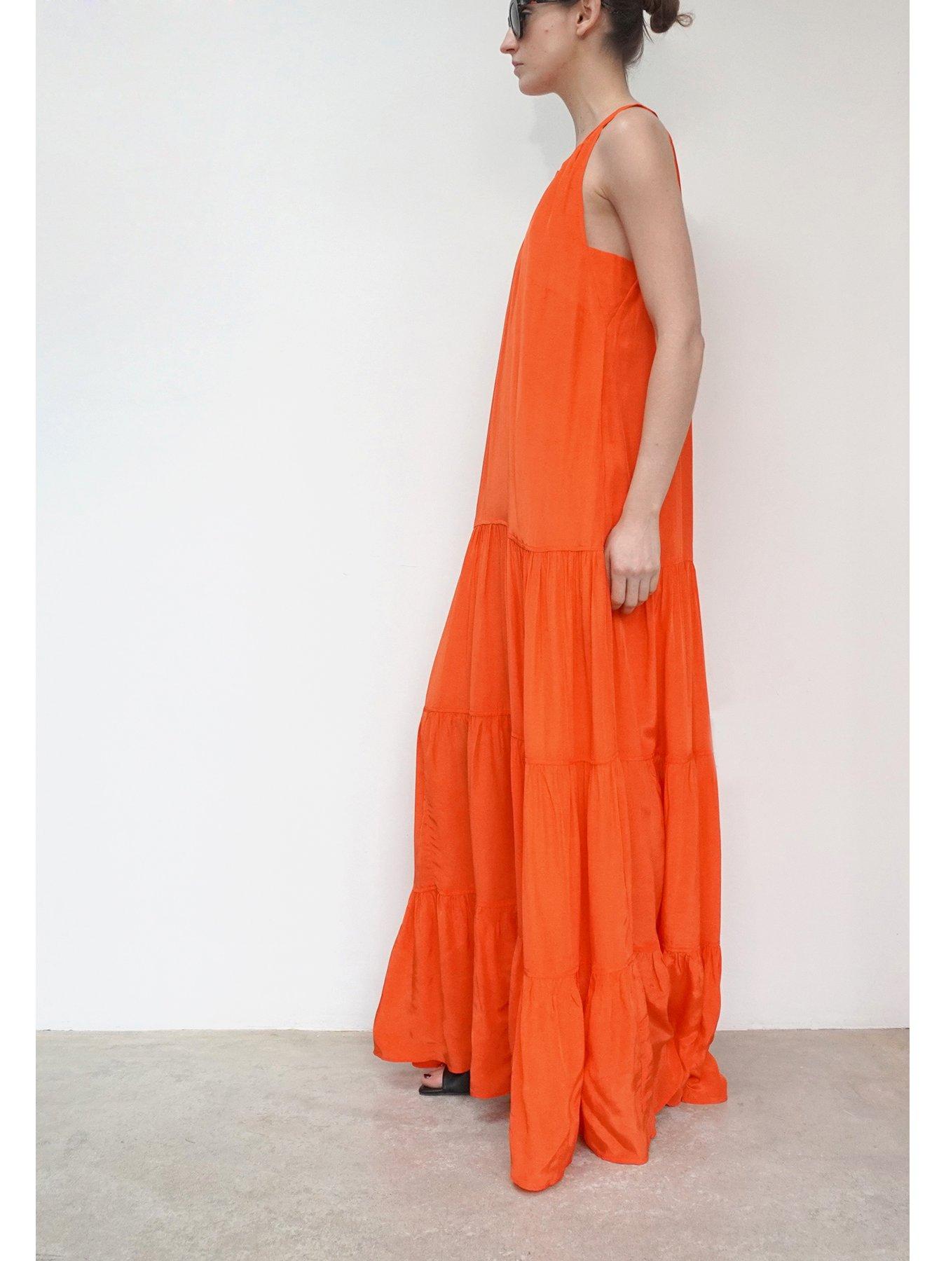 religion-tiered-halter-neck-maxi-dress-orangedetail