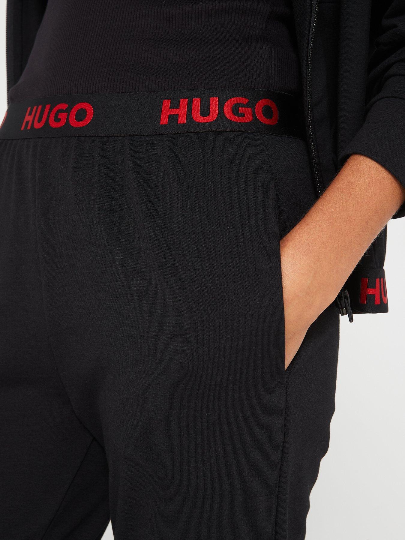 HUGO RED Sporty Logo Waistband Lounge Jogger - Black