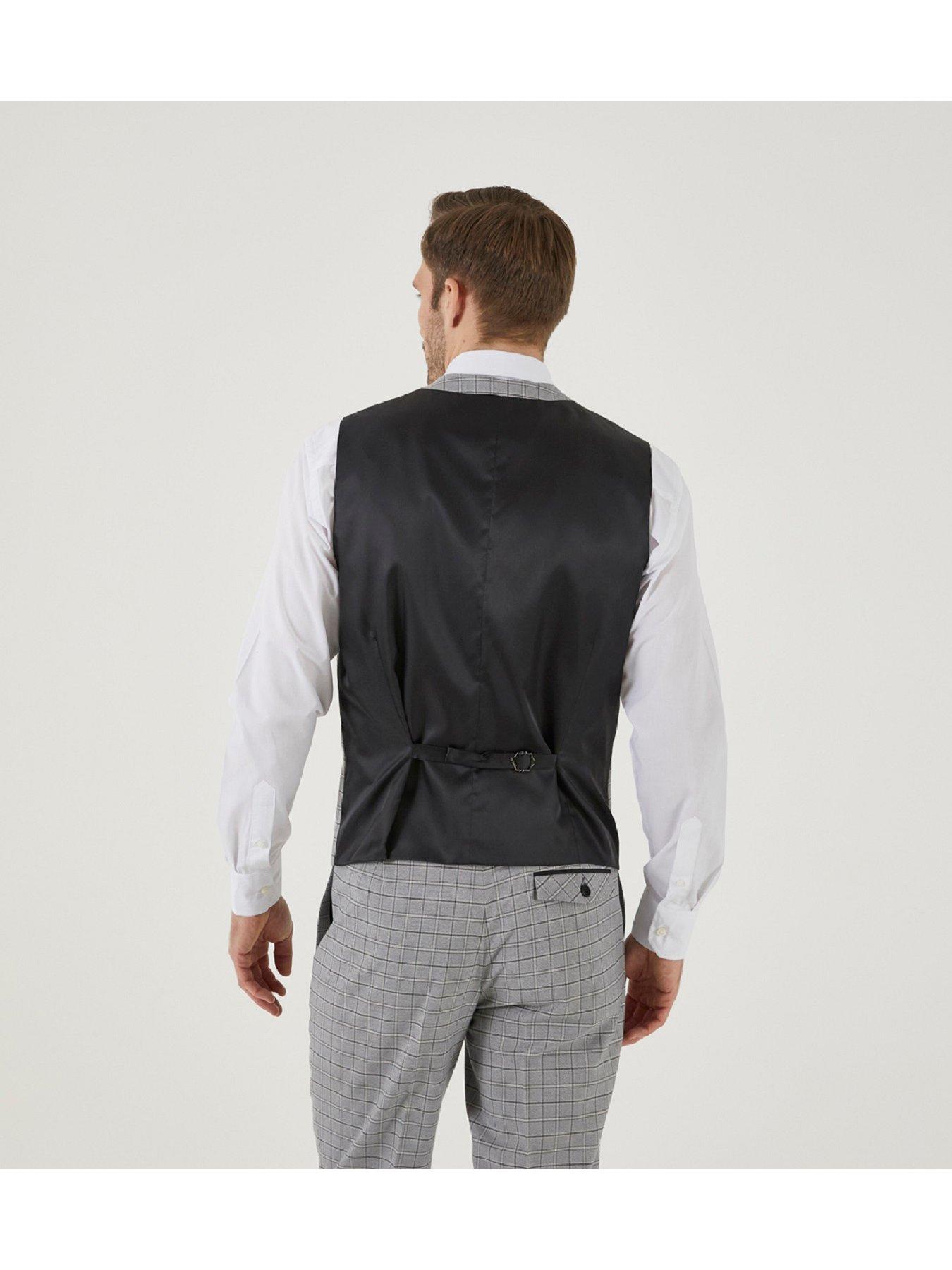 skopes-brook-standard-check-waistcoat-nbsp--light-greystillFront