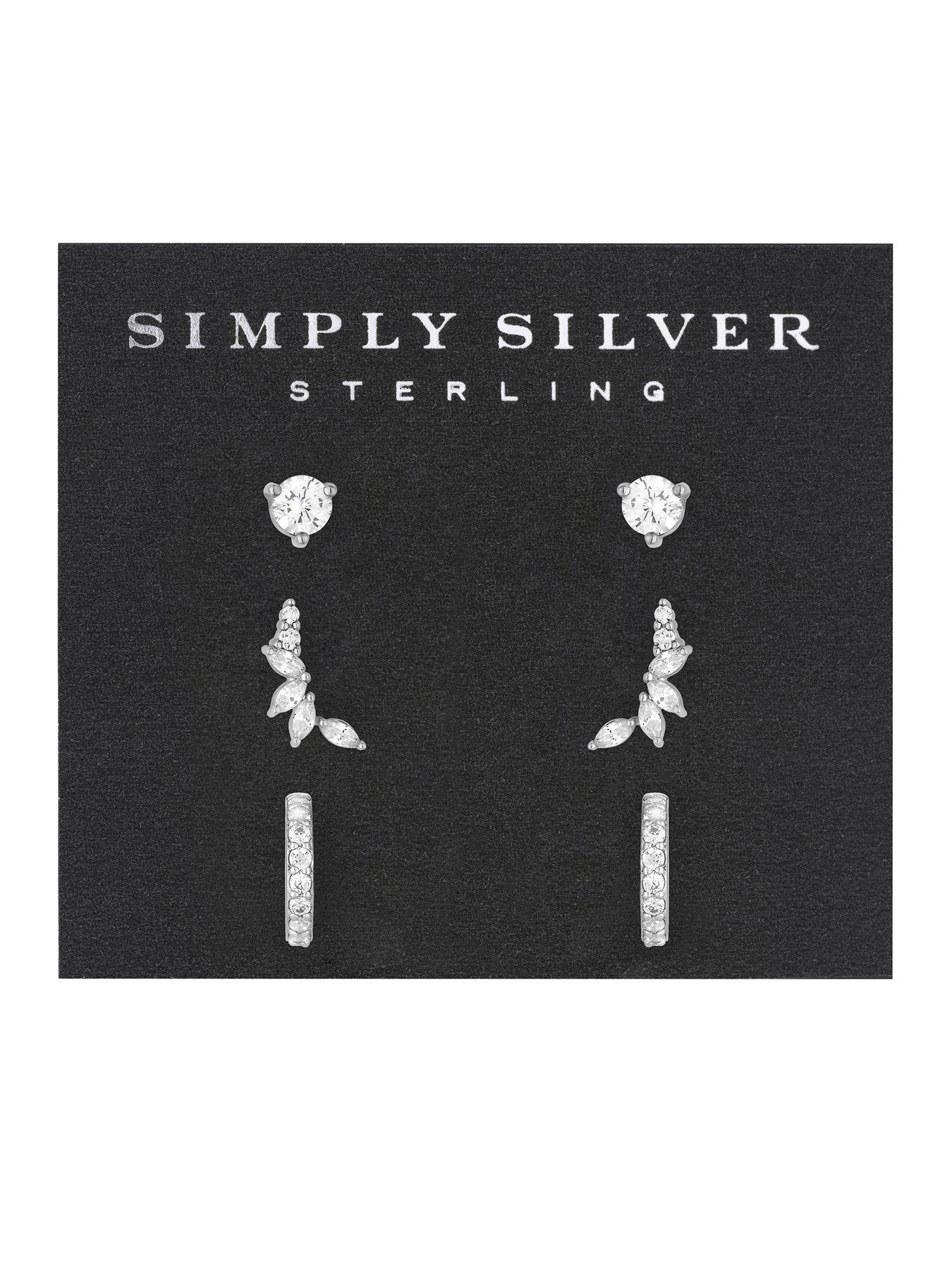 simply-silver-simply-silver-sterling-silver-925-cubic-zirconia-climber-earrings-pack-of-3stillFront