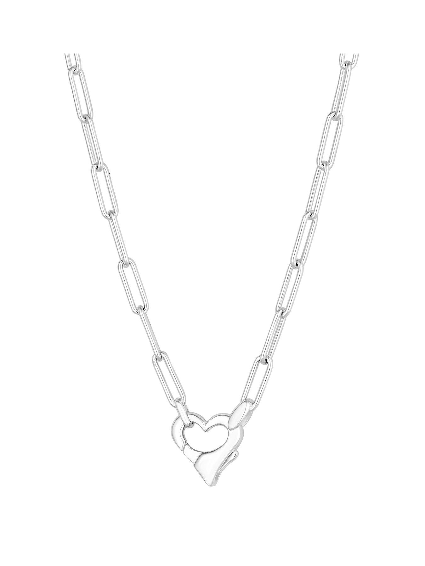 simply-silver-simply-silver-sterling-silver-925-open-heart-closure-necklace