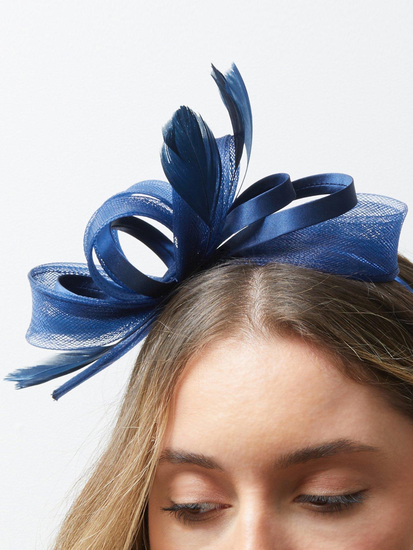 Navy fascinator cheap hat headband