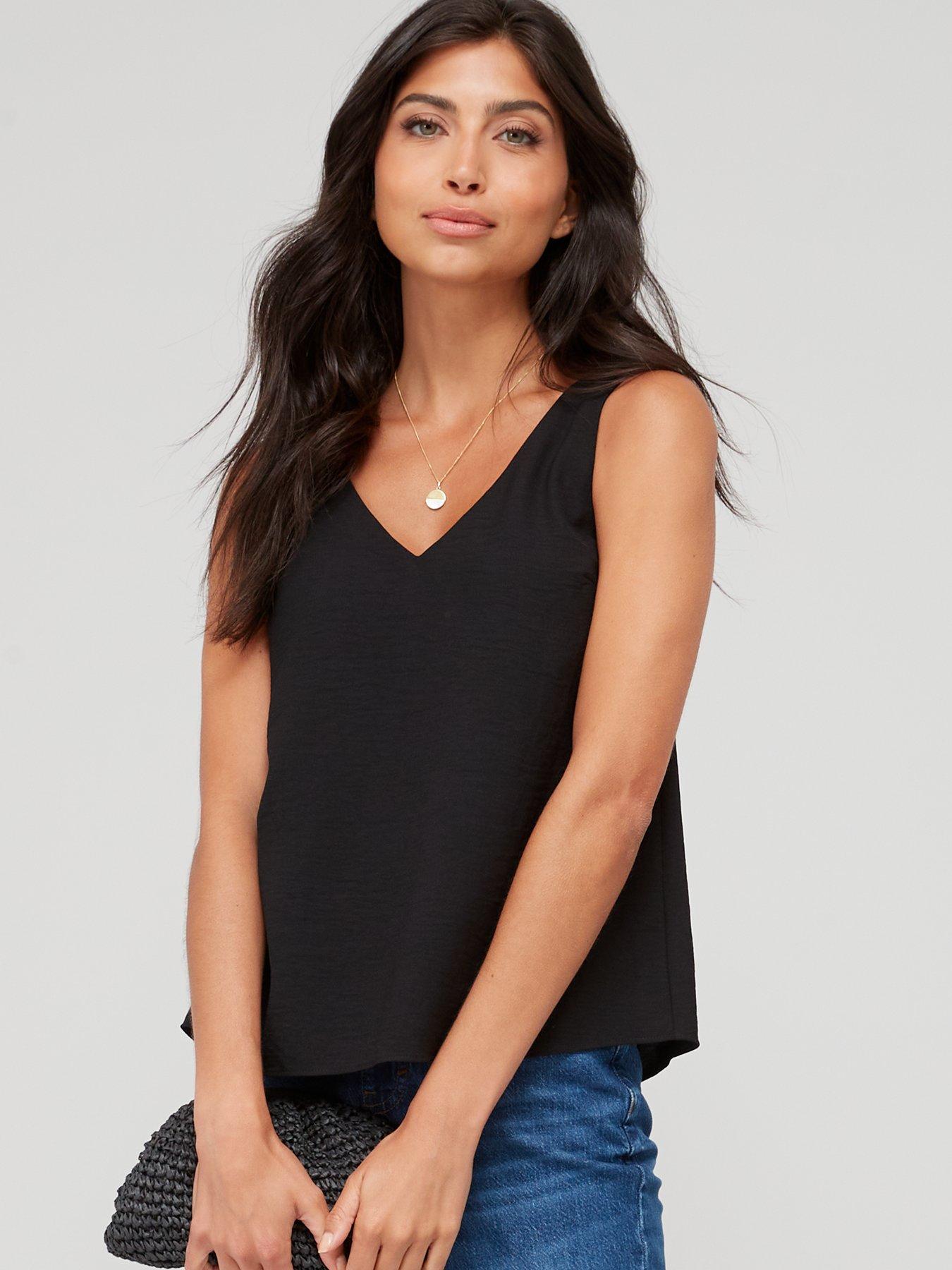 the-very-collection-cami-solid-top-blackoutfit