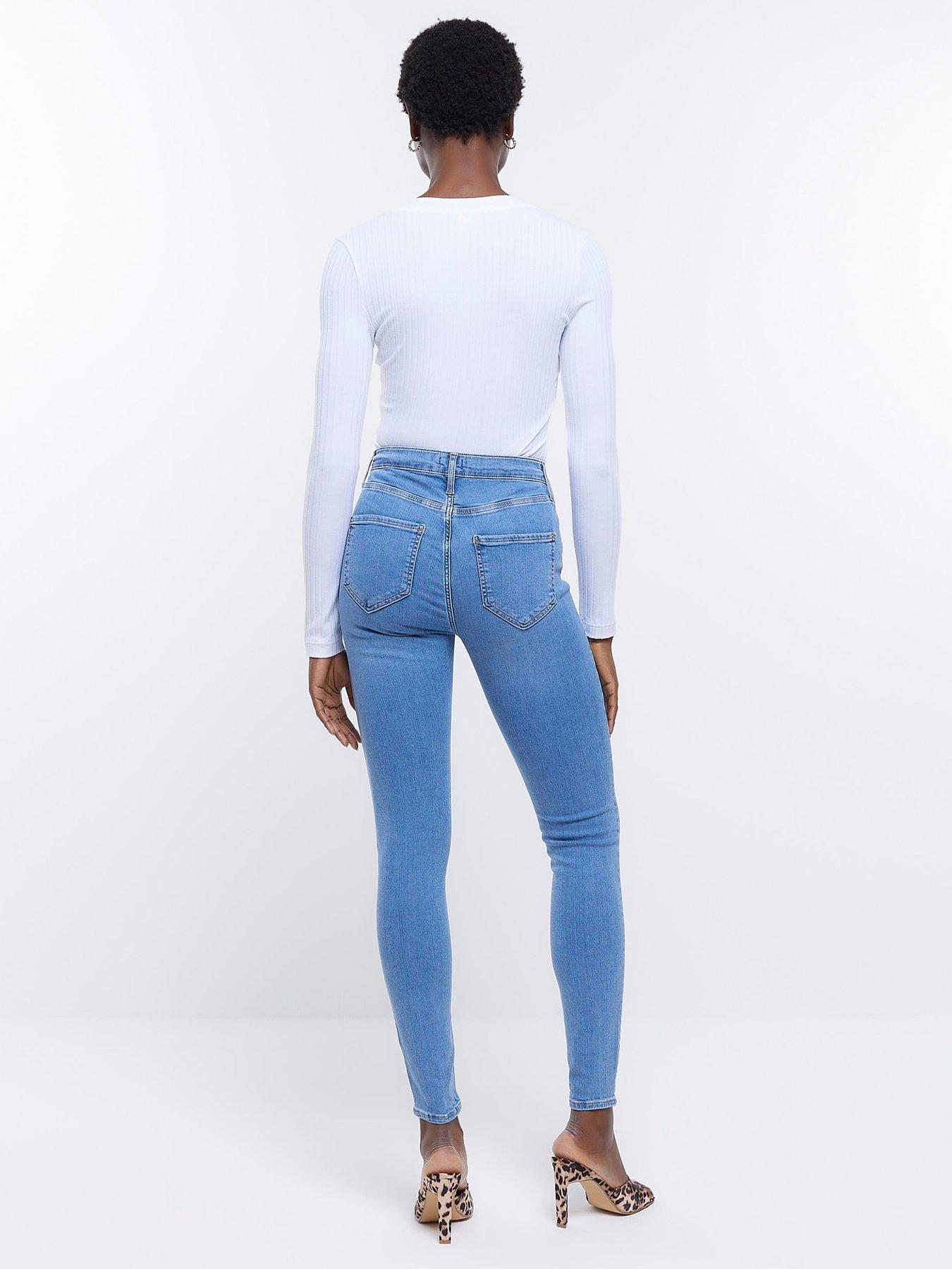 Image 2 of 4 of River Island Kaia High Rise Jegging - Blue