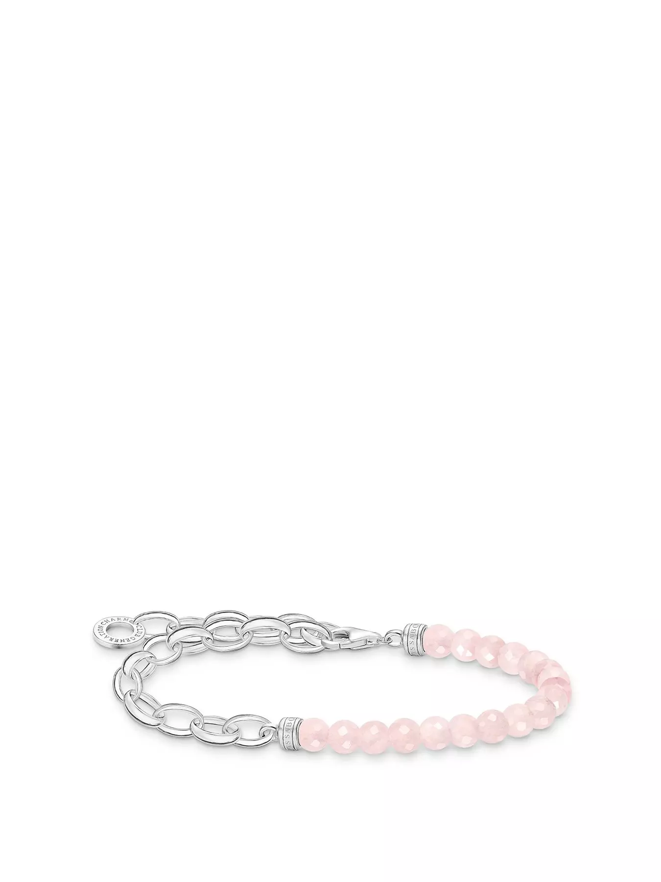 Thomas Sabo Beaded Bracelet | Sterling Silver | Rose Quartz Jewellery