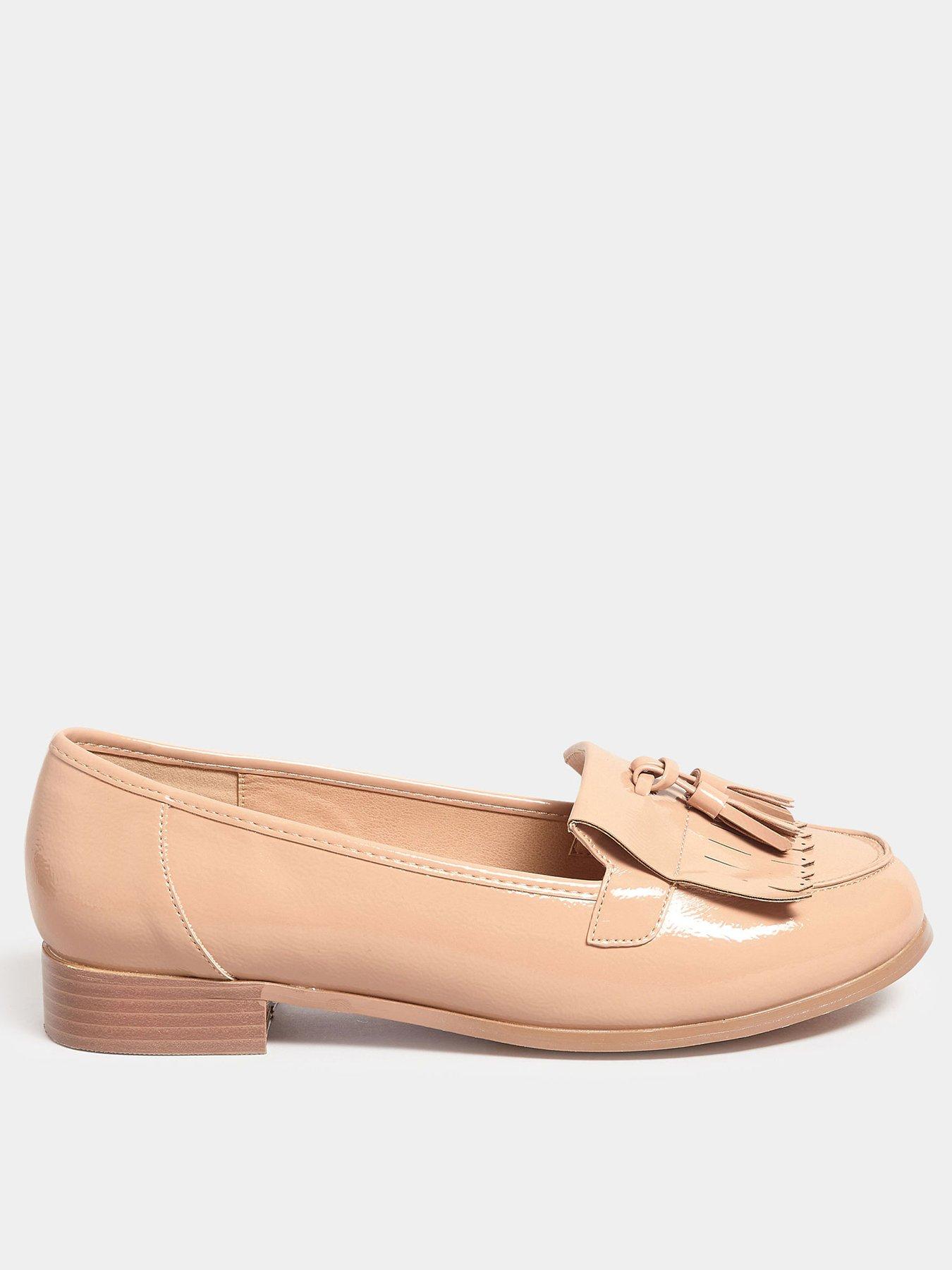 Nude patent hot sale loafers