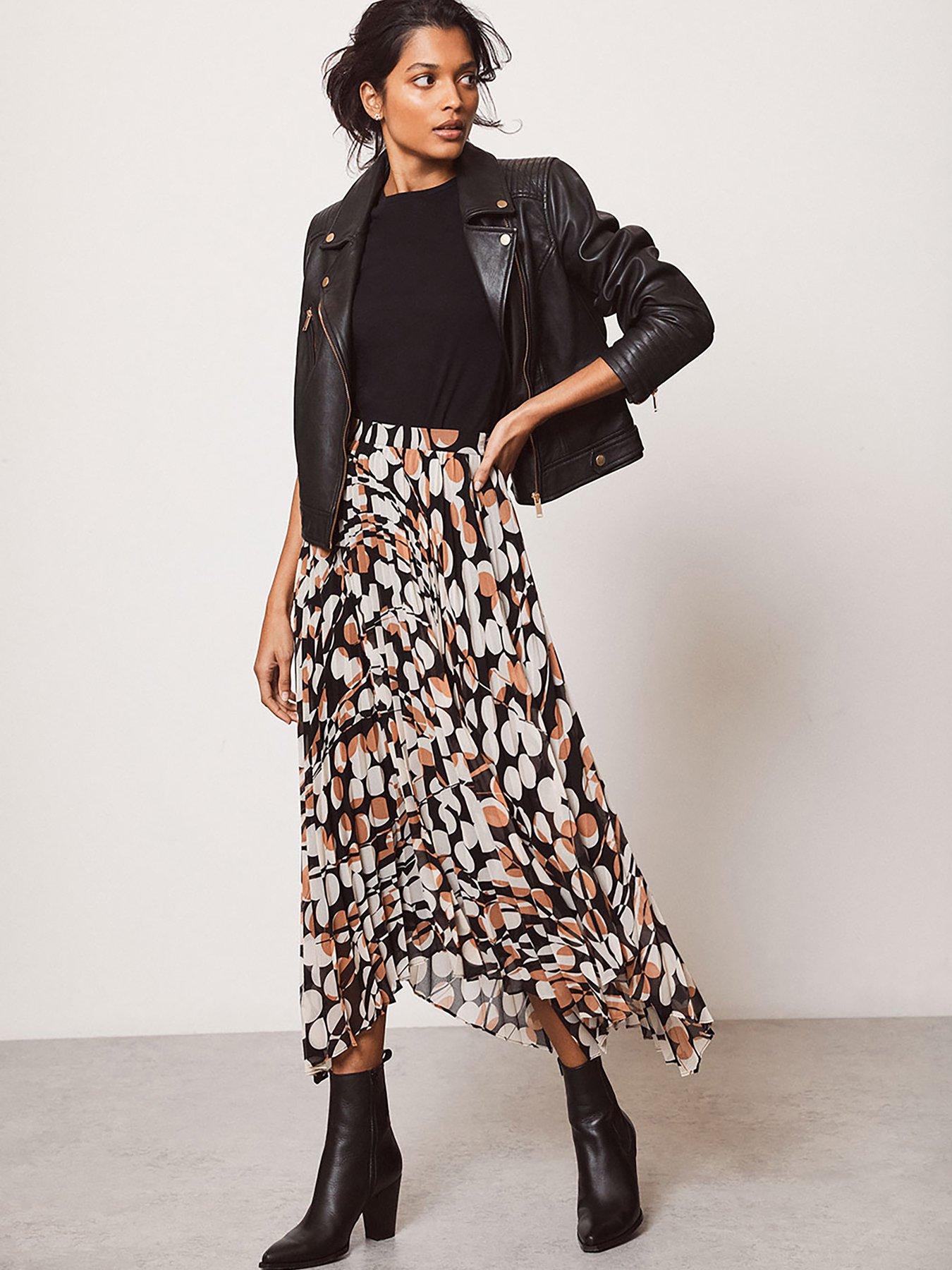 Mint velvet animal 2025 print midi skirt