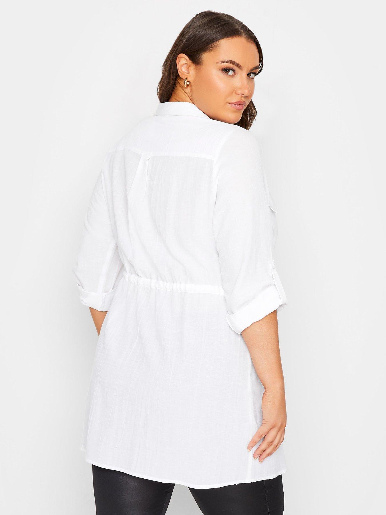 Image 2 of 4 of Yours Linen Utility Tunic -&nbsp;White