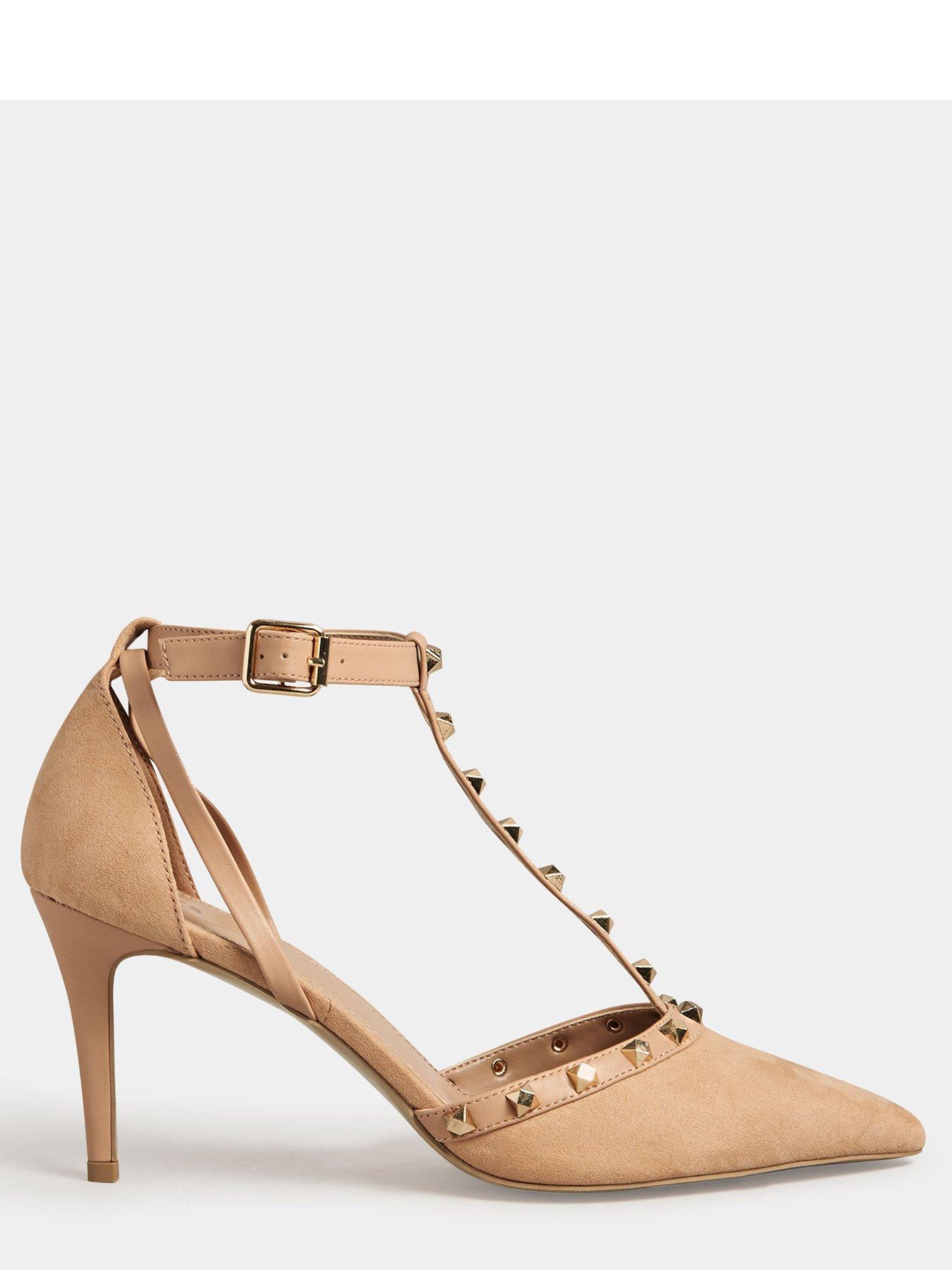 Nude hotsell studded shoes