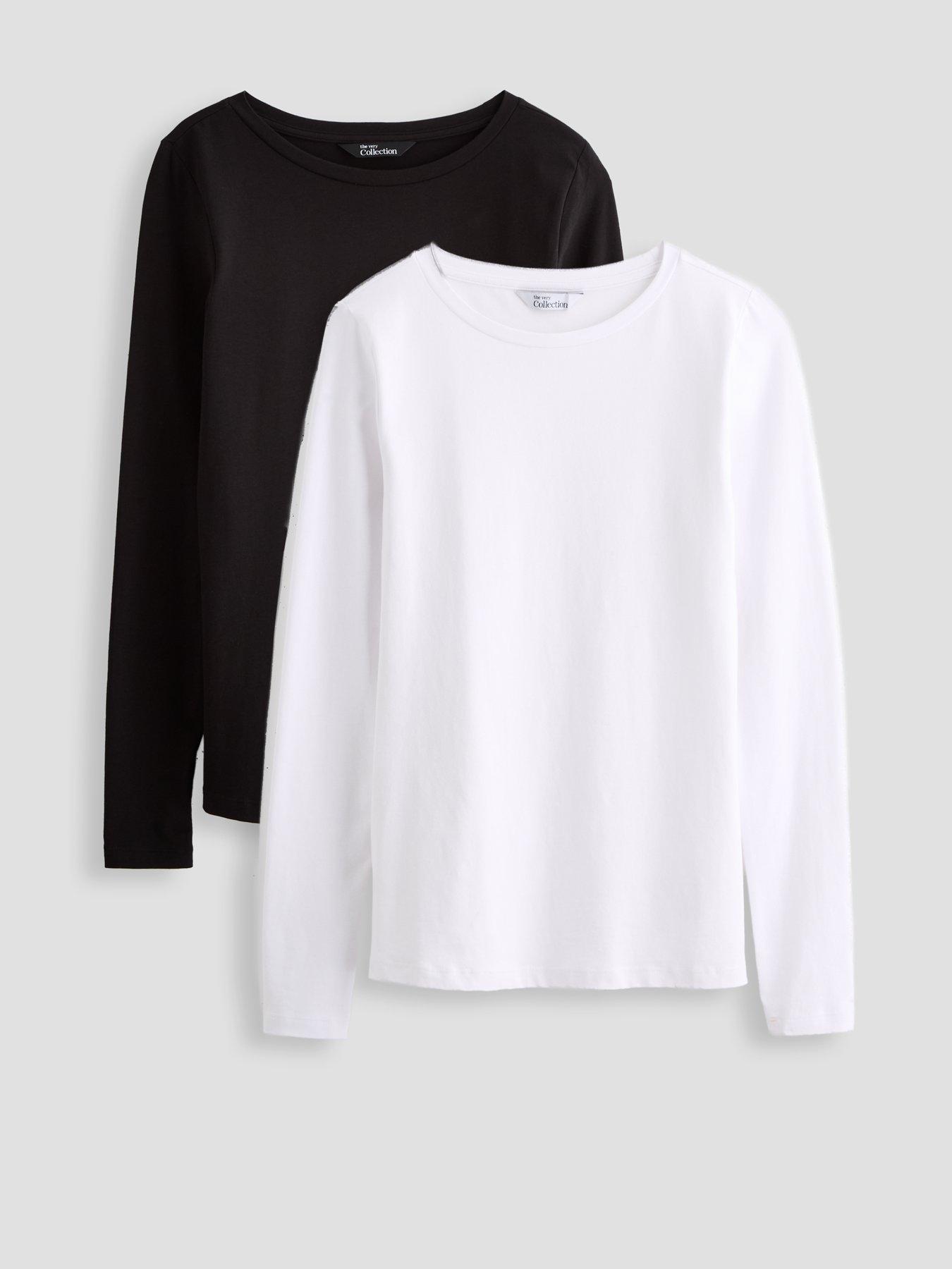 the-very-collection-2-pack-long-sleeve-stretch-crew-neck-tops-multi