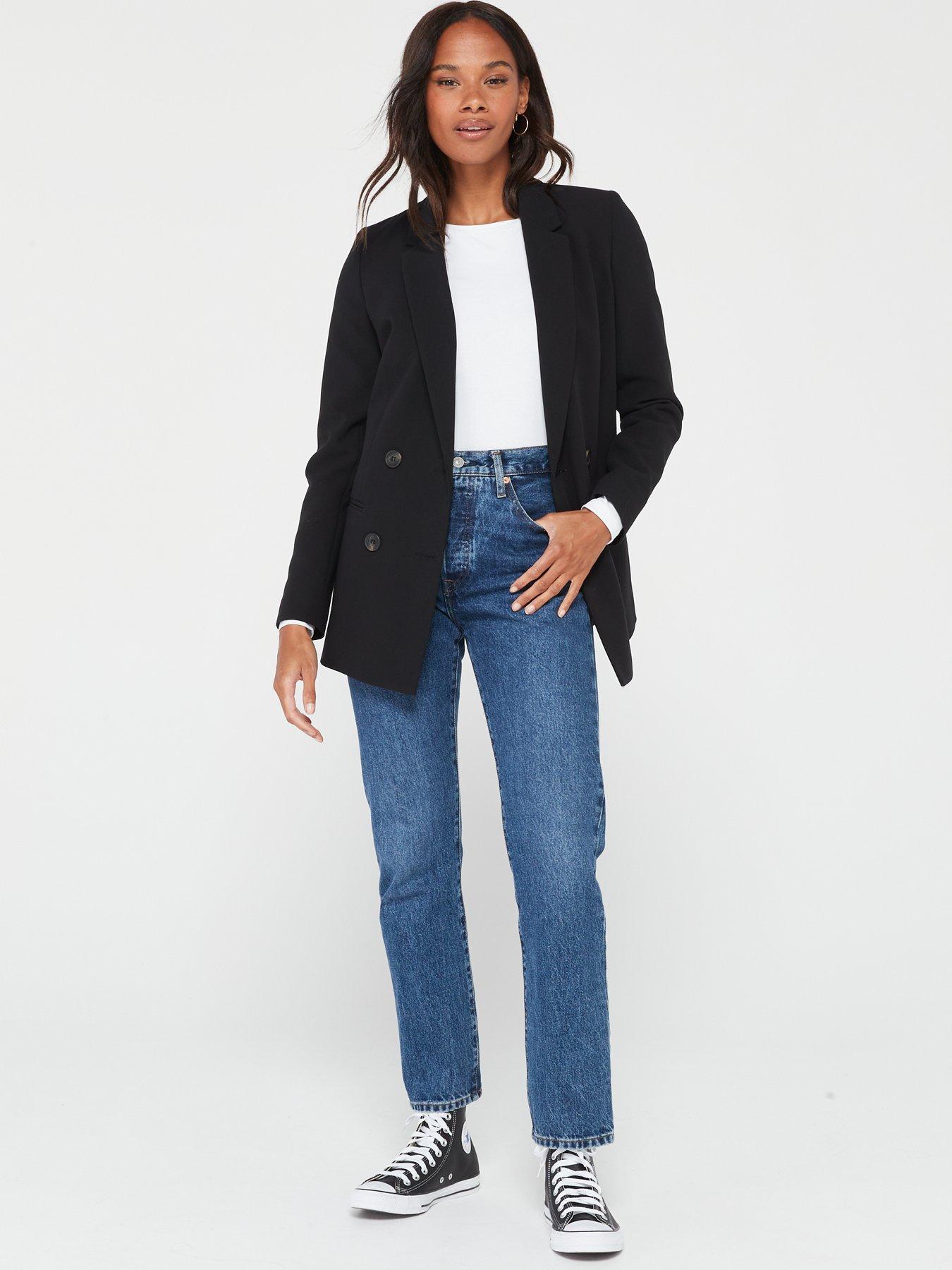 Image 4 of 7 of V by Very 2 Pack Long Sleeve Stretch&nbsp;Top- Black/White