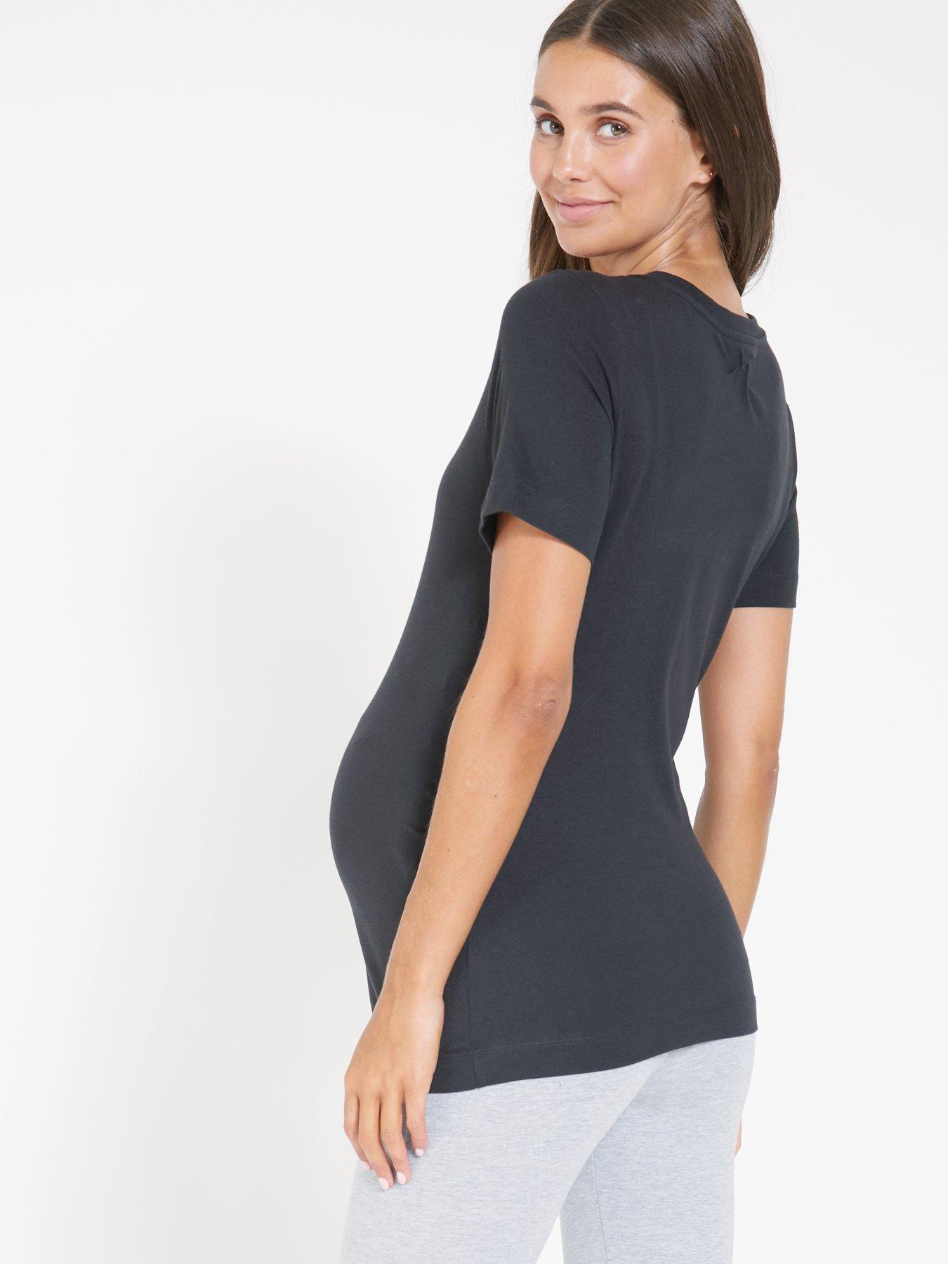 Image 3 of 6 of V by Very 2 Pack Maternity T-Shirts - Multi
