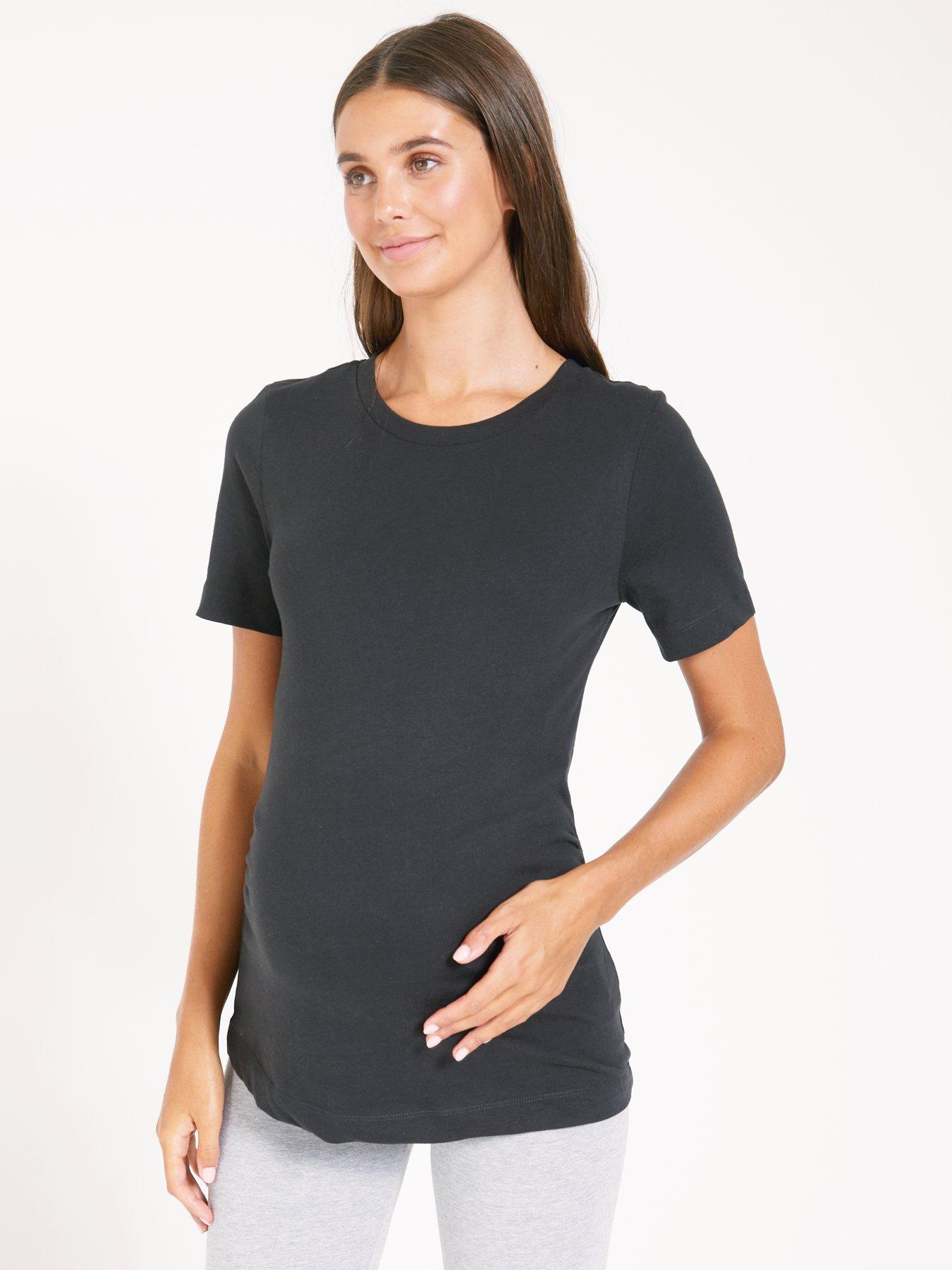 Image 4 of 6 of V by Very 2 Pack Maternity T-Shirts - Multi