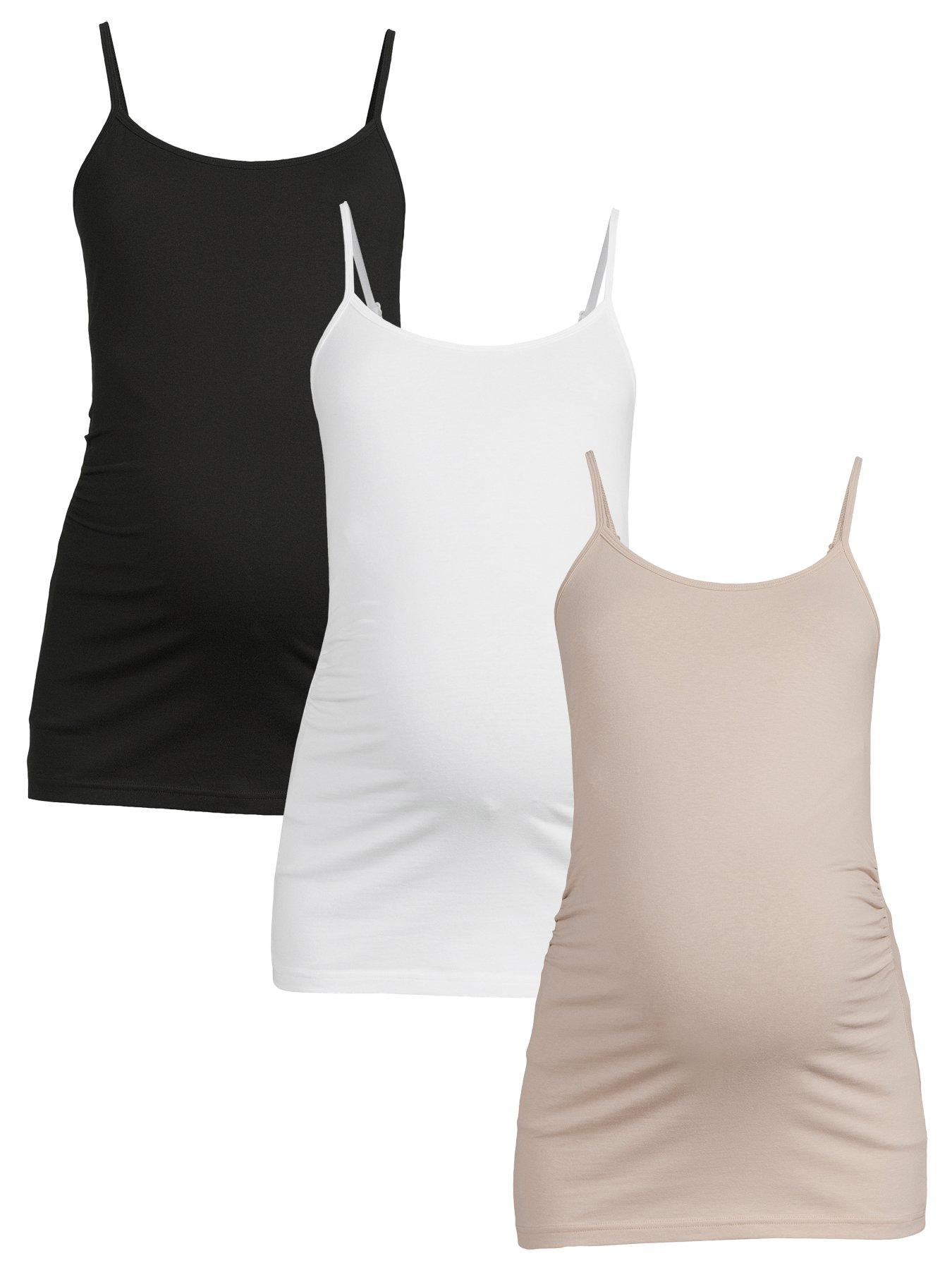 Image 1 of 6 of The Very Collection 3 Pack Maternity Cami - Multi