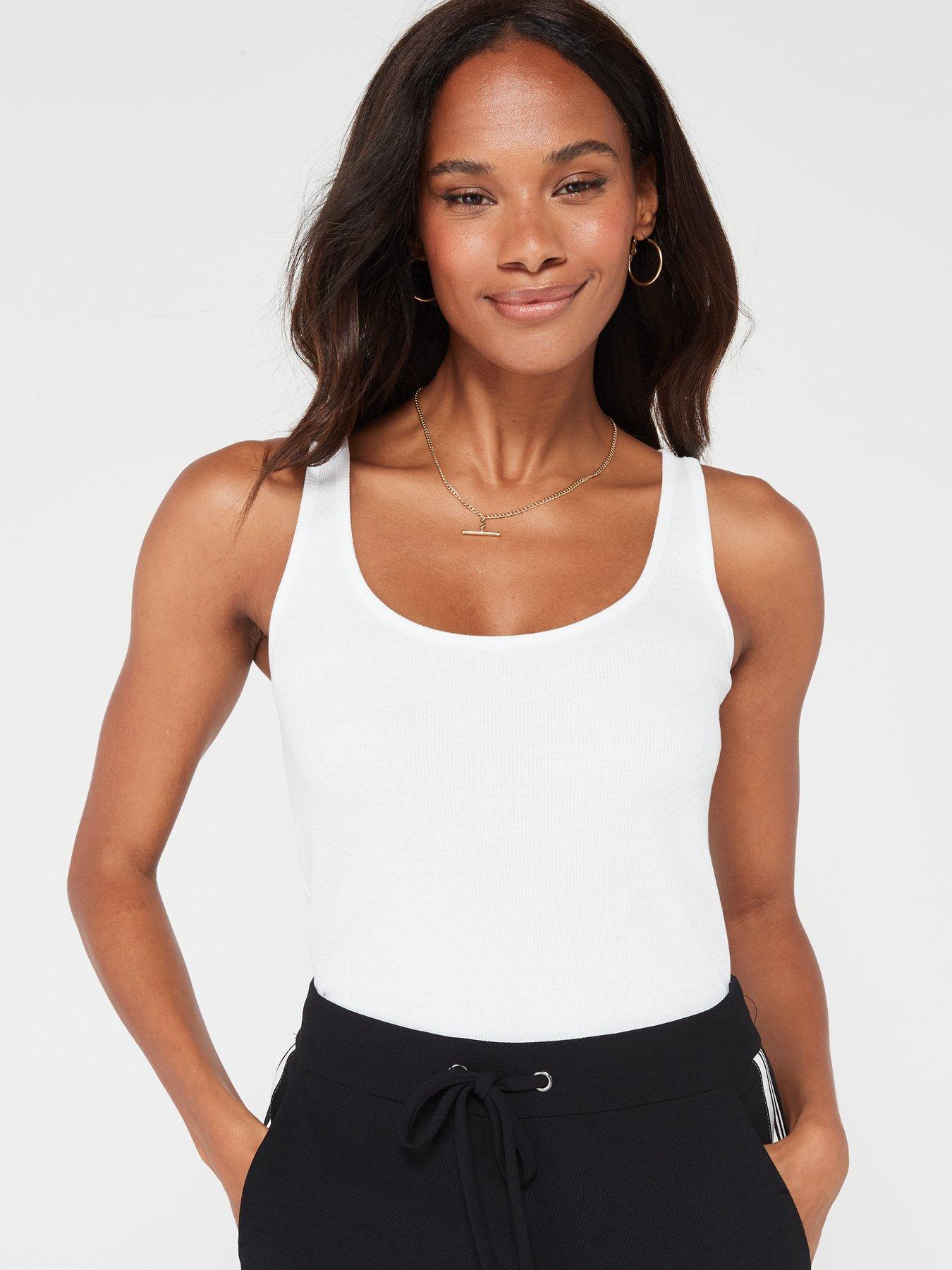 Image of Everyday The Essential Rib Vest - White