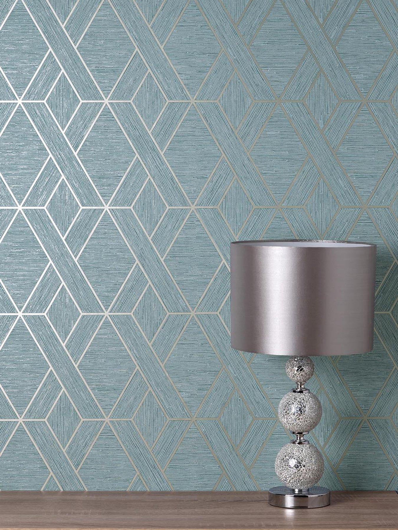 fine-decor-miya-geo-wallpaper-in-teal