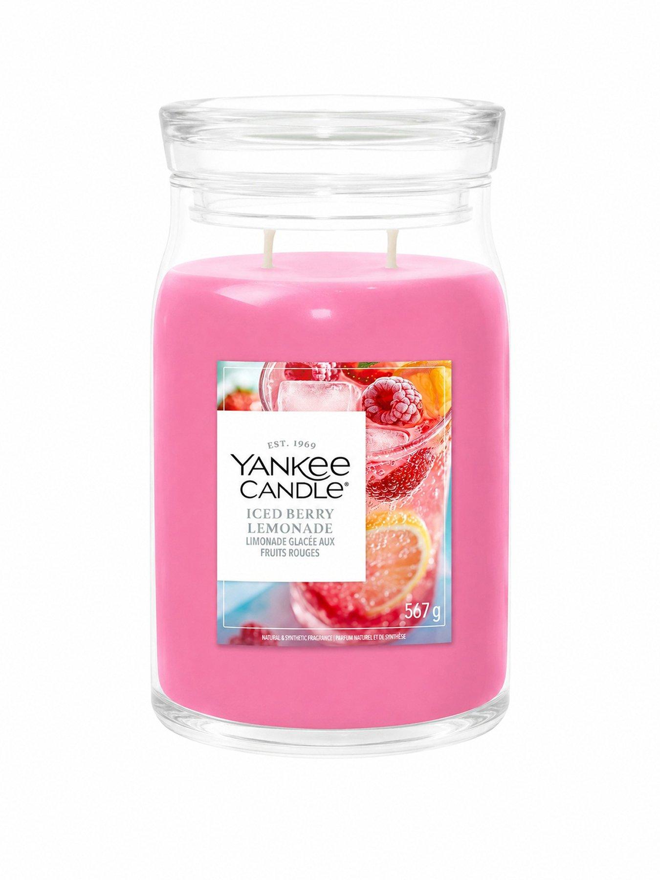 Image 1 of 5 of Yankee Candle Signature Collection Large Jar Candle &ndash; Iced Berry Lemonade