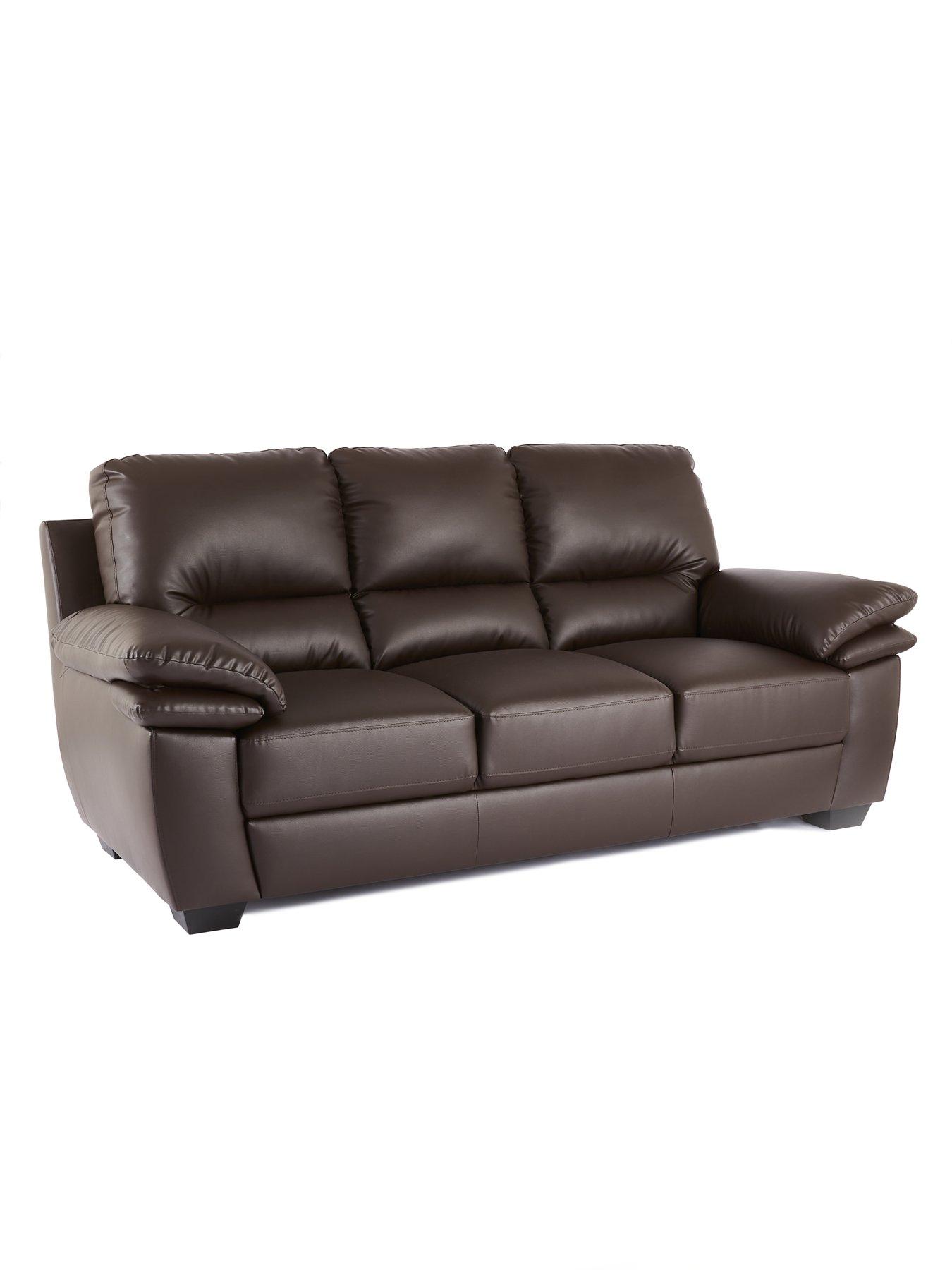 Image 3 of 6 of The Very Collection Verona&nbsp;Faux Leather 3 Seater Sofa&nbsp;- FSC&reg; Certified