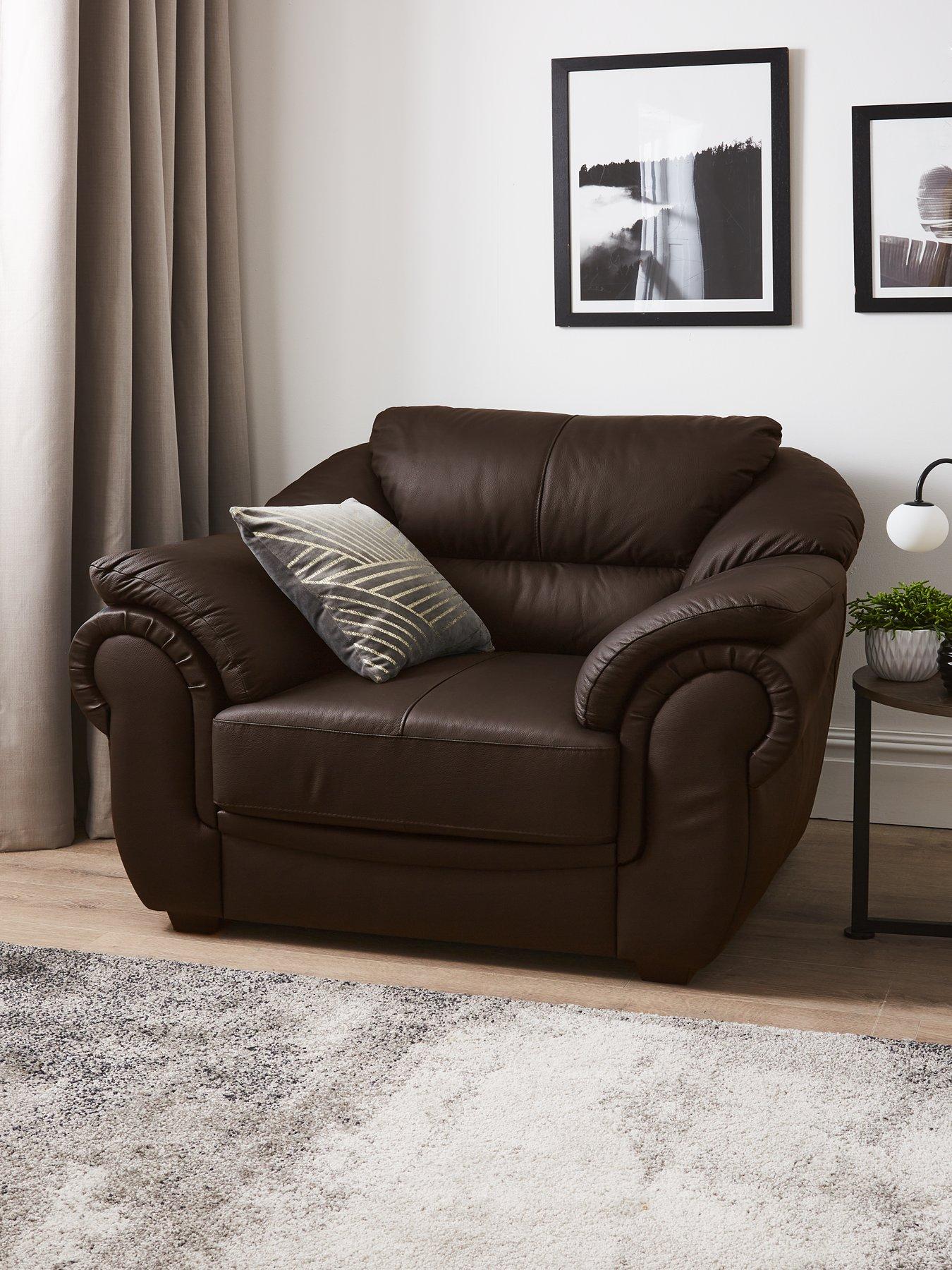 Very Home Naples Italian Leather Armchair