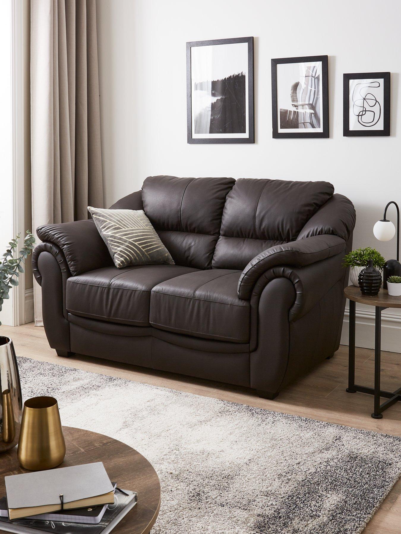 very-home-naples-leather-2-seater-sofa