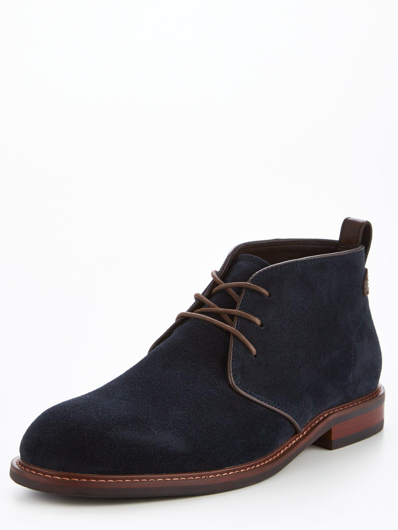 Very Man Suede Chukka Boot Navy Very Ireland