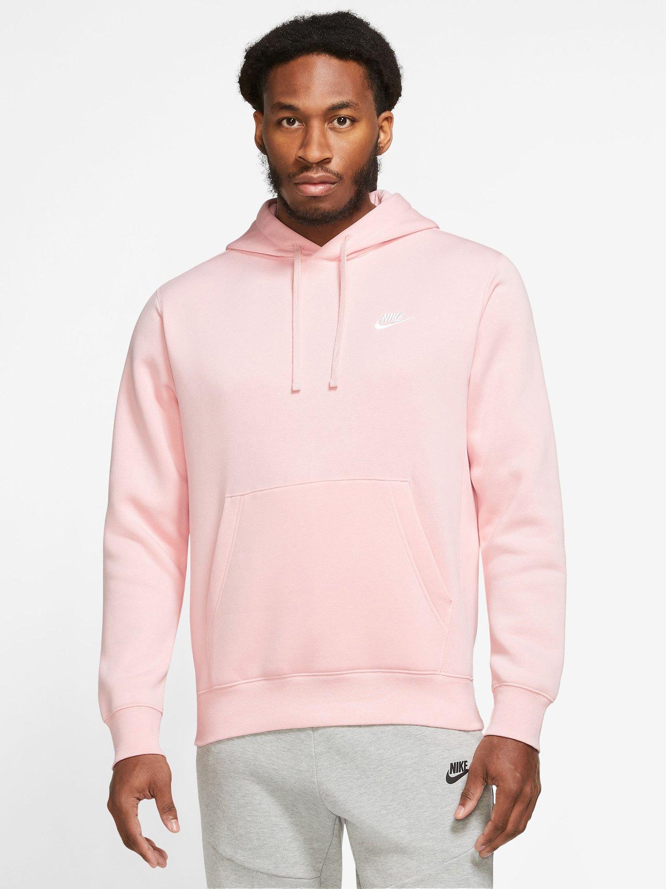 fleece hoodie pink