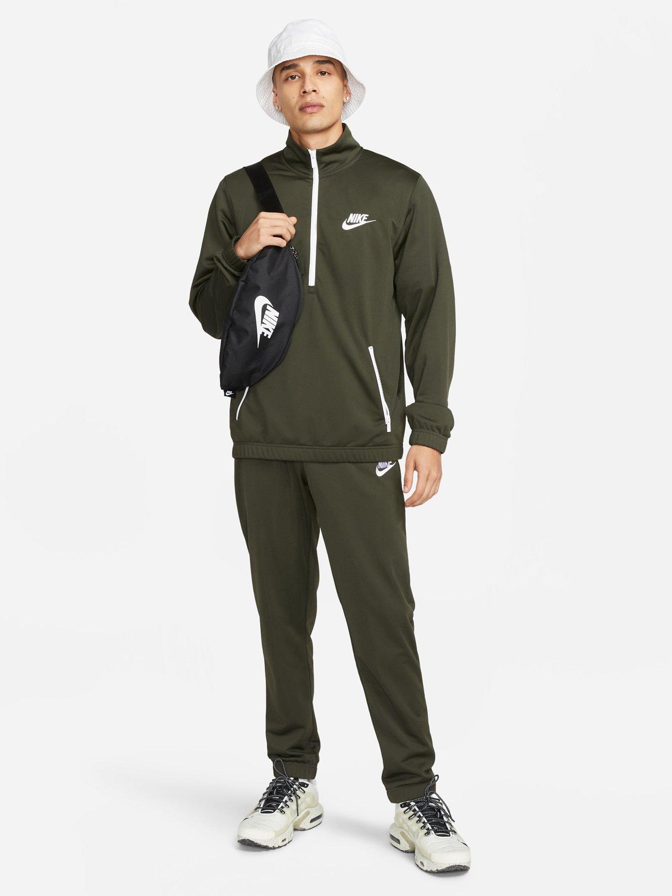 Nike tracksuit olive green hot sale