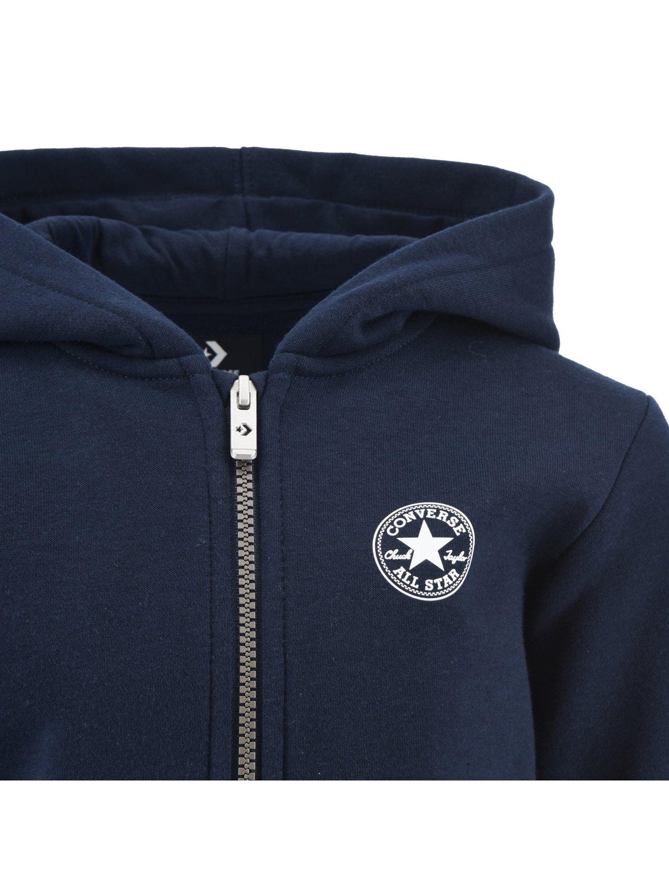 Navy cheap converse hoodie