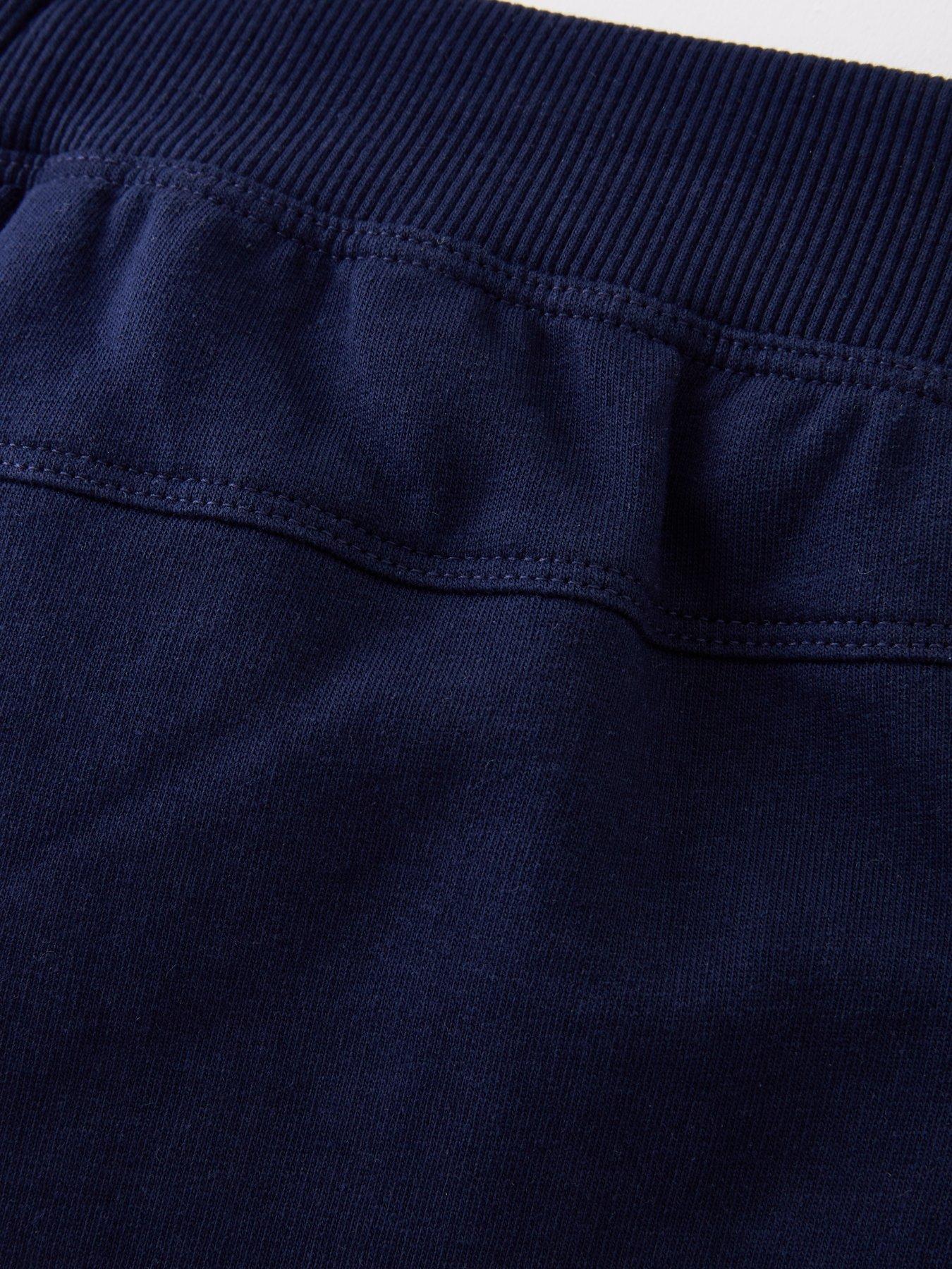 Image 5 of 6 of The Very Collection Unisex Drawstring Cotton-Blend Jogger Shorts - Navy