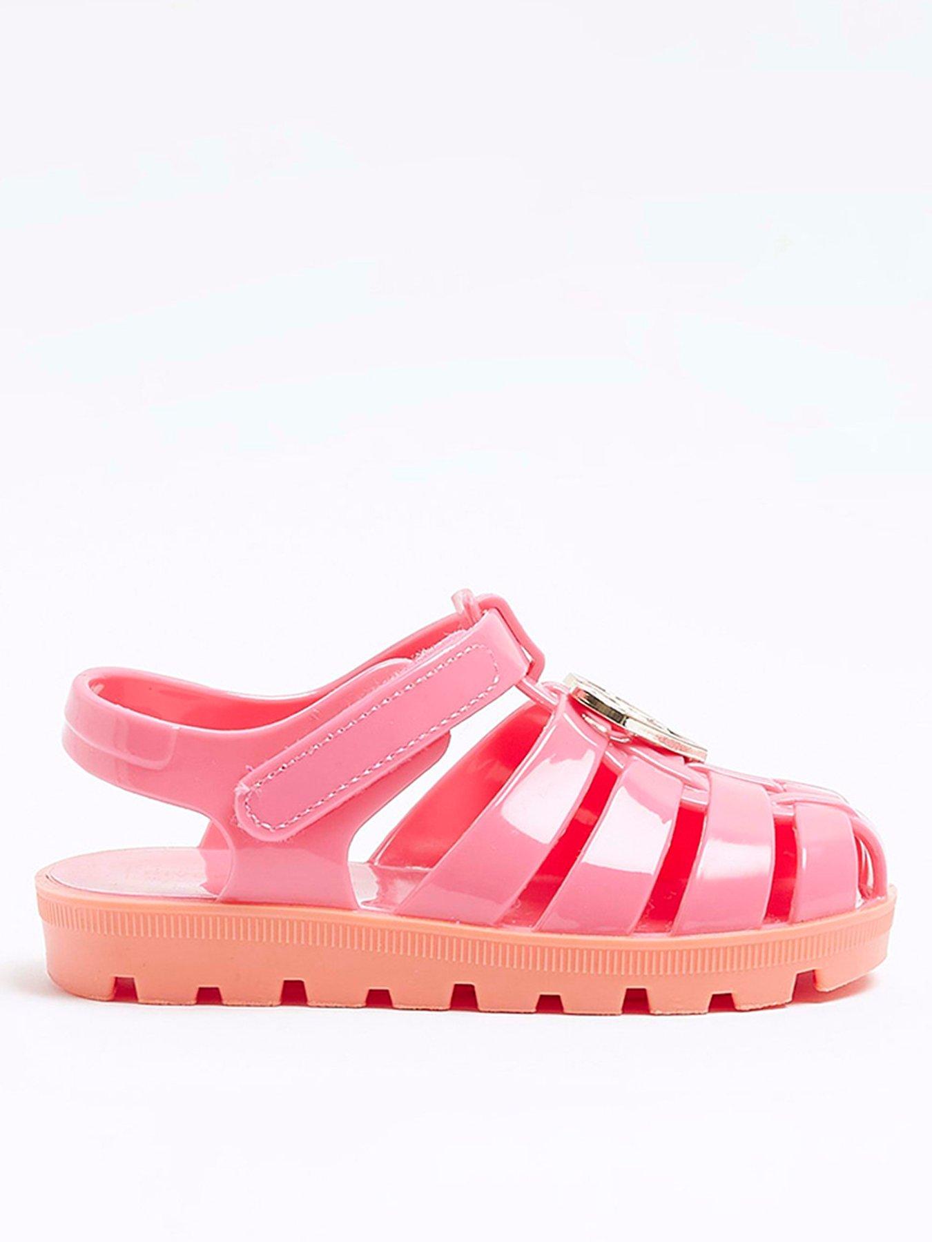 Kids caged cheap jelly shoes