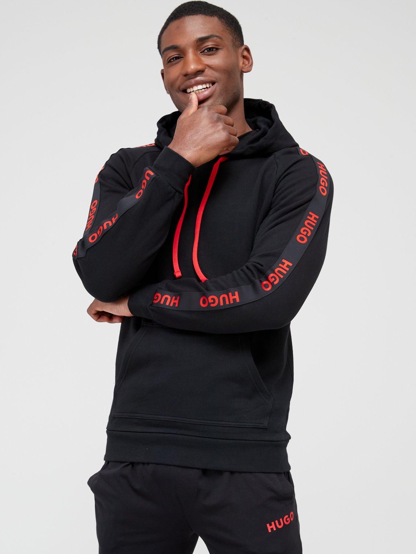 HUGO Men's Flock AOP Hoodie