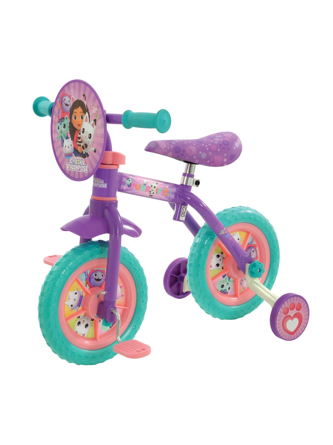 Image 1 of 7 of Gabby's Dollhouse Gabby's Dollhouse &nbsp; 2-in-1 10 Inch Training Bike