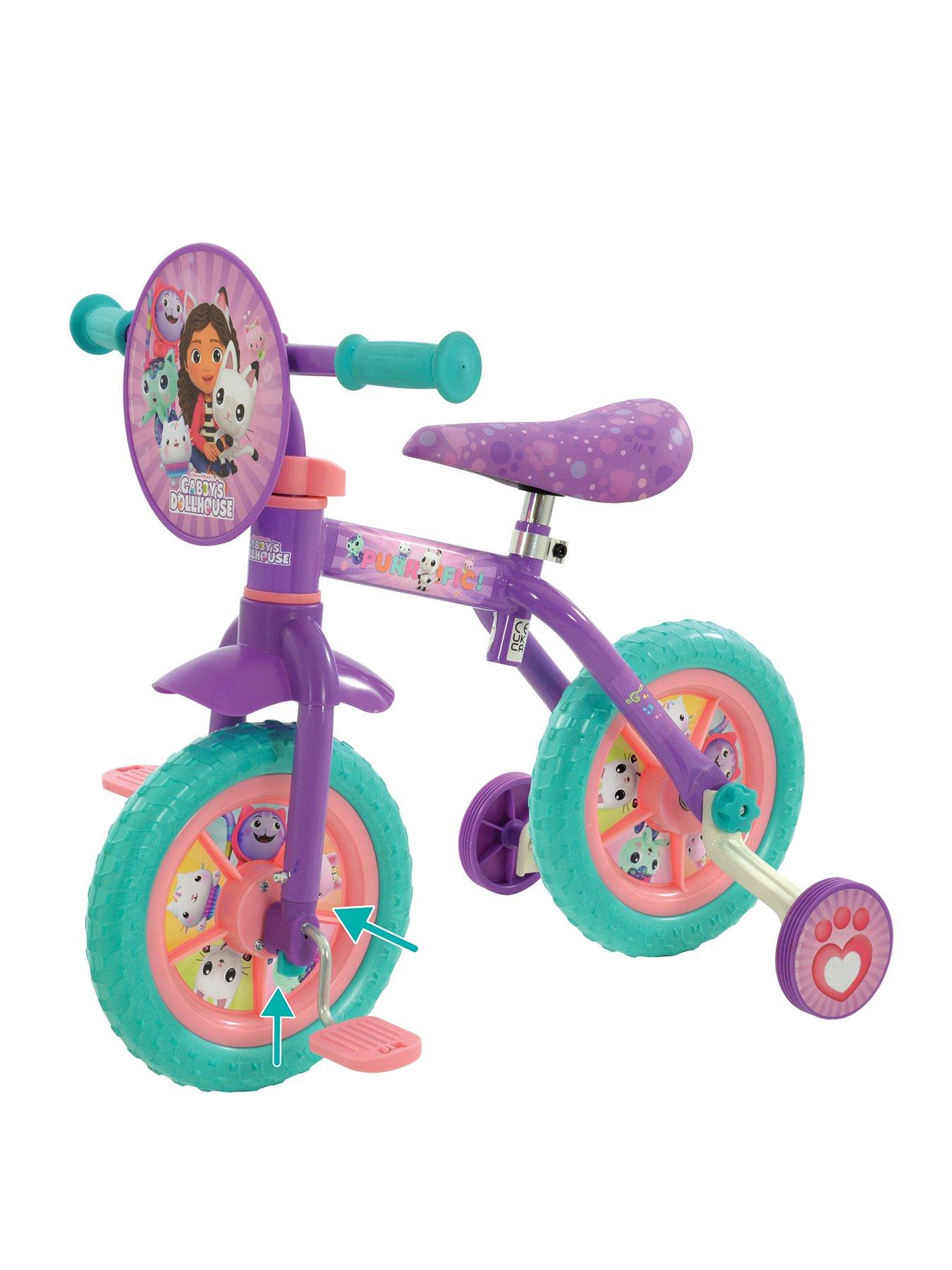 Image 2 of 7 of Gabby's Dollhouse Gabby's Dollhouse &nbsp; 2-in-1 10 Inch Training Bike