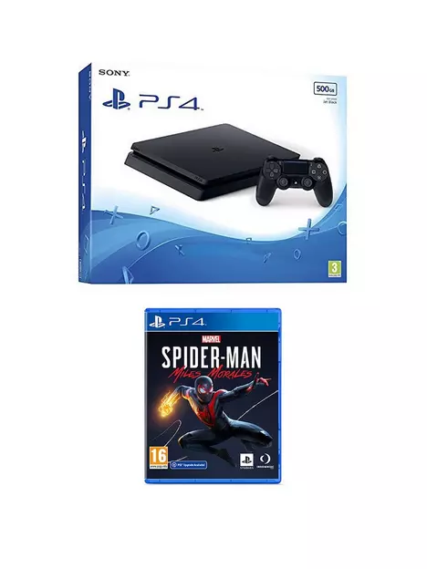 Playstation 4 500Gb Console & Spider-Man Miles Morales | Very