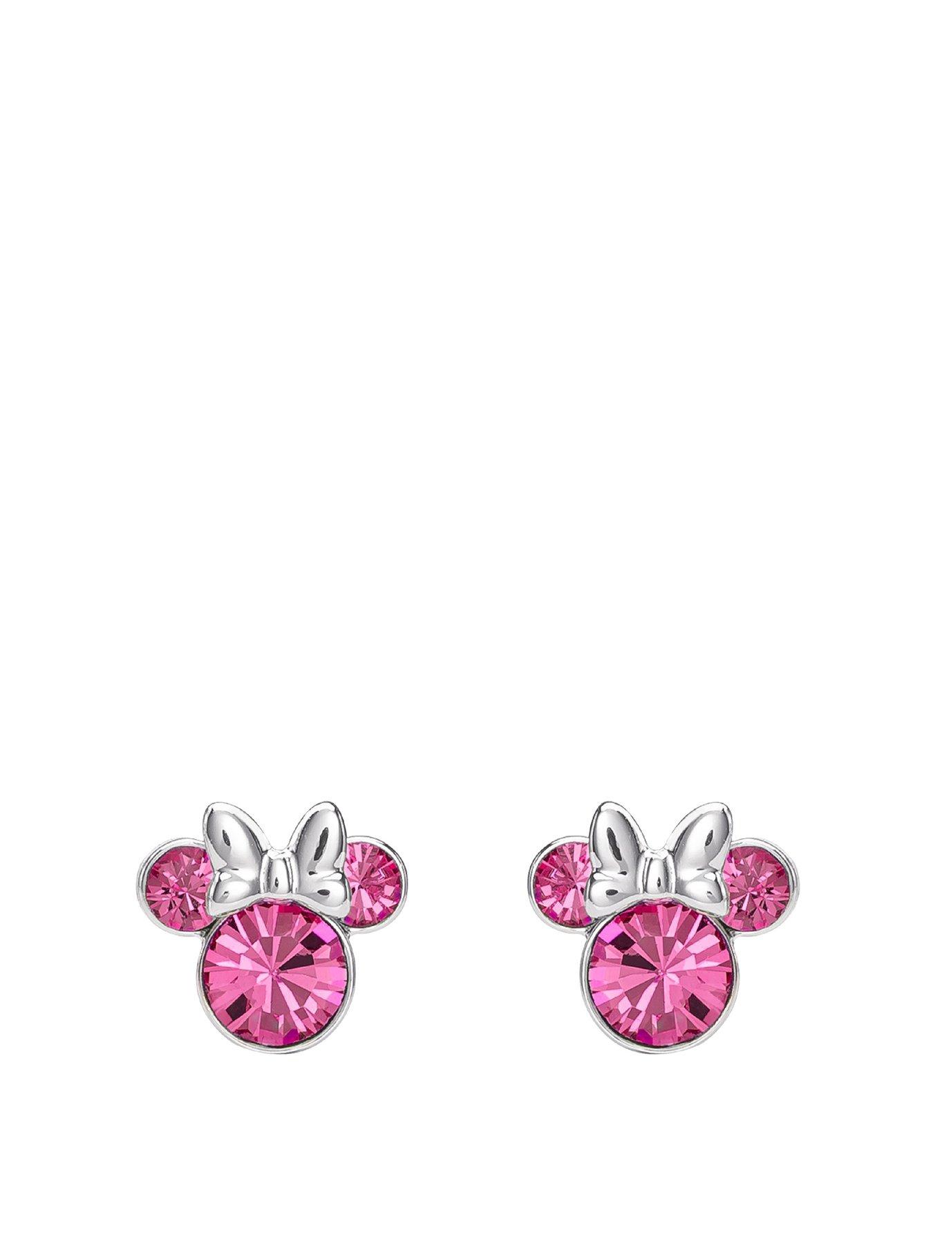 disney-disney-minnie-silver-plated-october-birthstone-stud-earrings