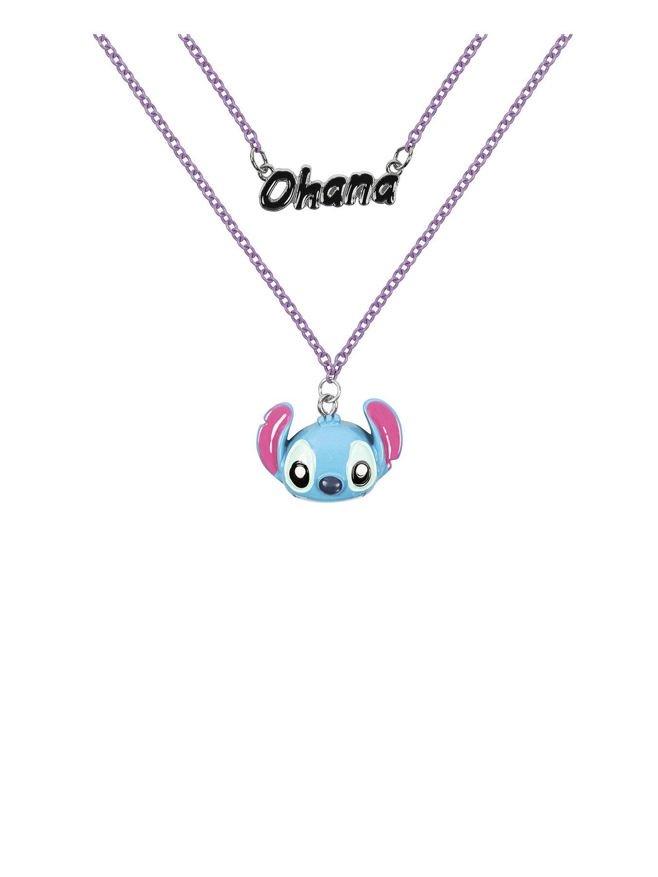 Disney Disney Lilo  &  Stitch Blue Ohana Stitch Double Layered Necklace