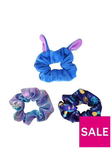 disney-disney-lilo-amp-stitch-blue-pink-amp-purple-3pc-hair-scrunchie-set