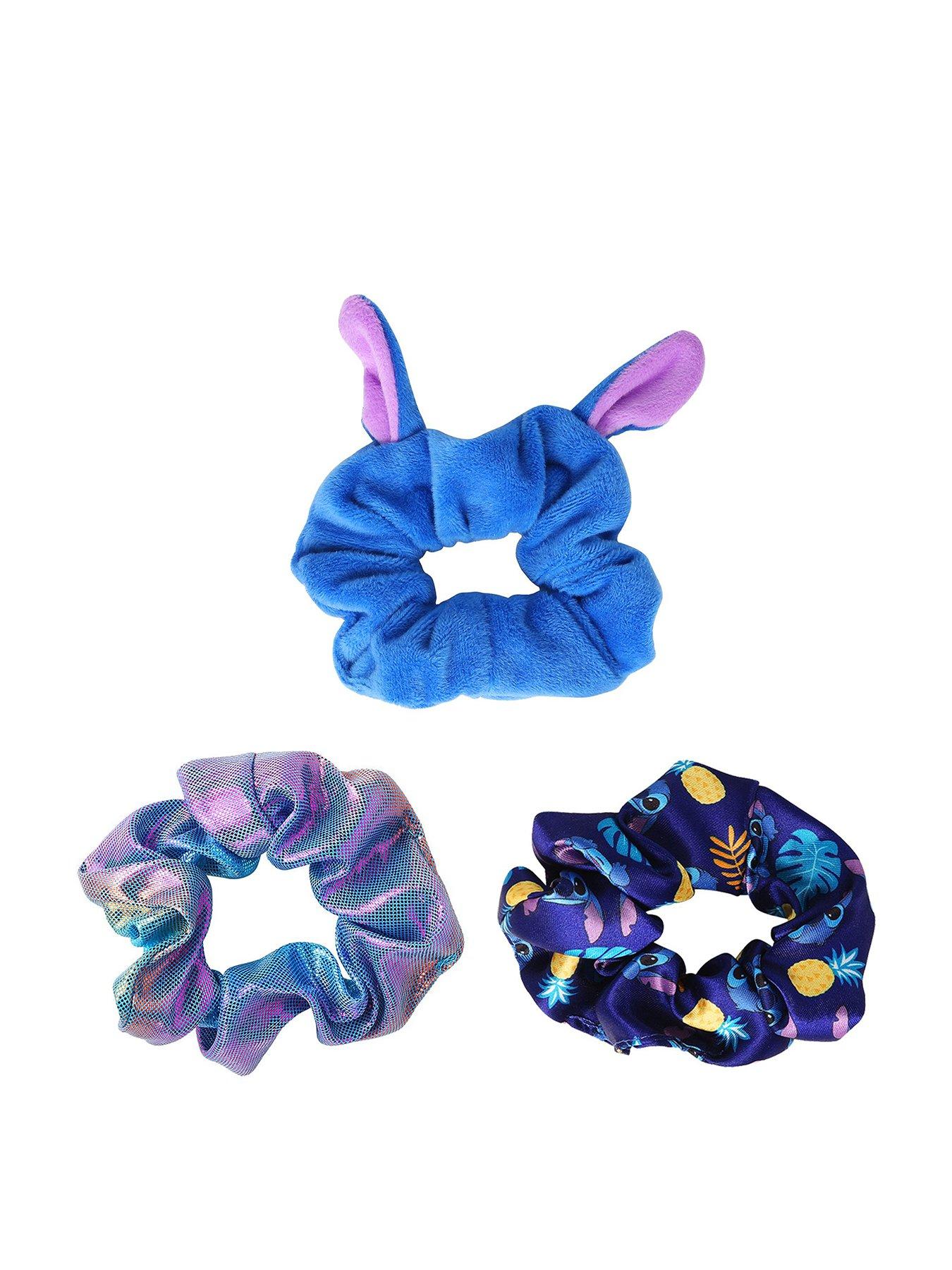 Disney Disney Lilo  &  Stitch Blue, Pink  &  Purple 3pc Hair Scrunchie Set