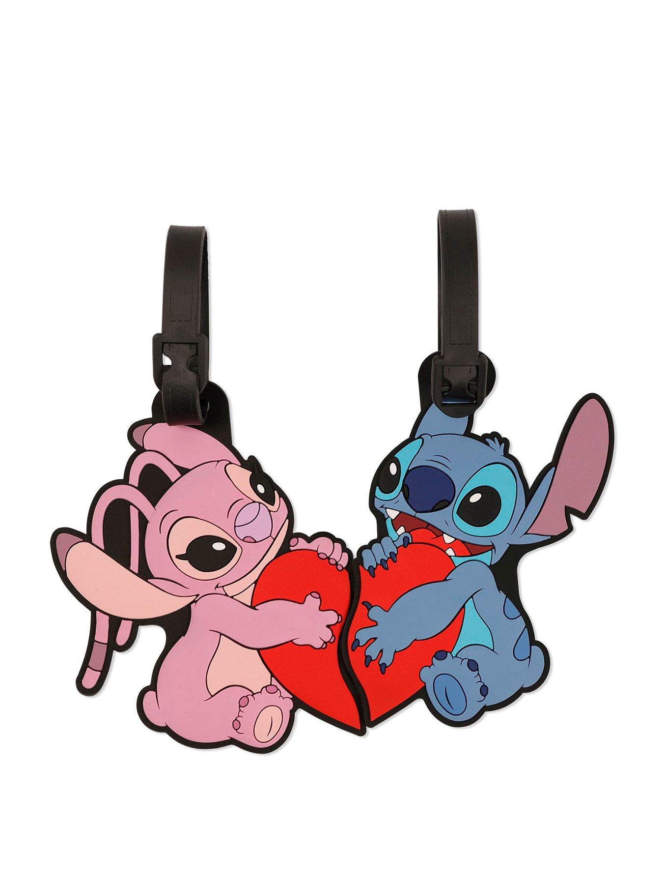 Disney Disney Lilo and Stitch Blue, Pink and Red 2 Piece Luggage Tag Set