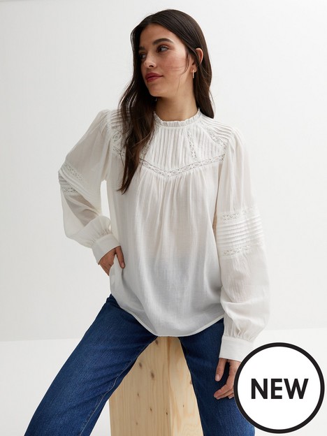 new-look-lace-frill-high-neck-blouse-white