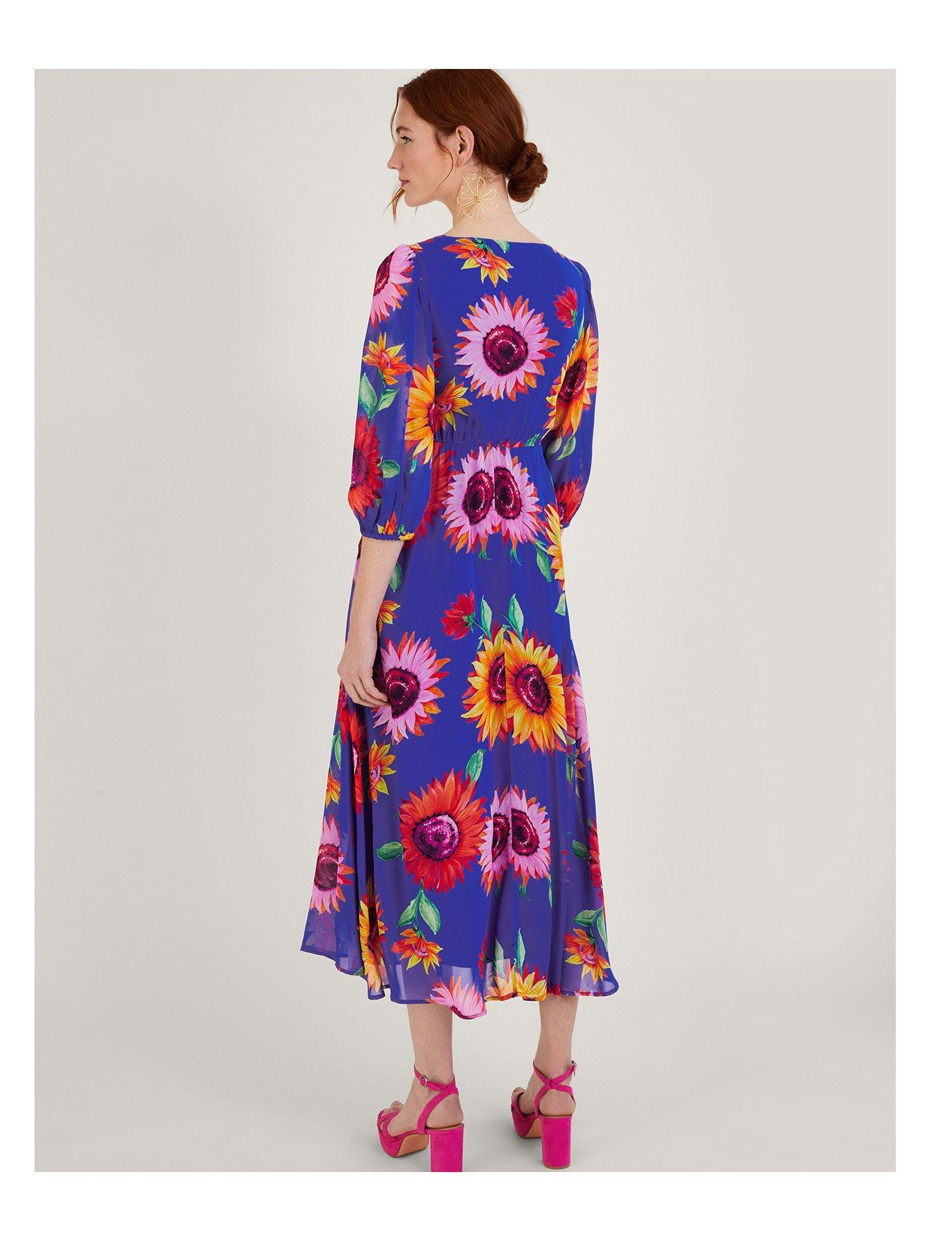 Francesca Wrap Dress Blue