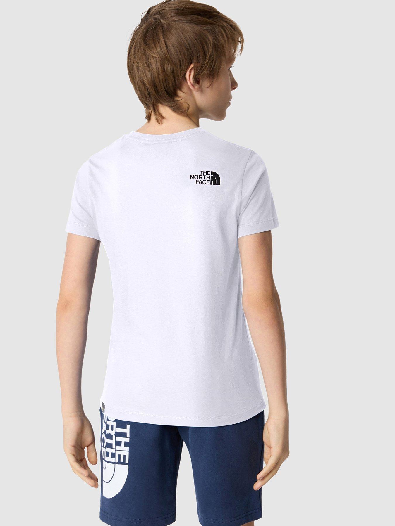 THE NORTH FACE Teen Short Sleeve Simple Dome Tee White Very