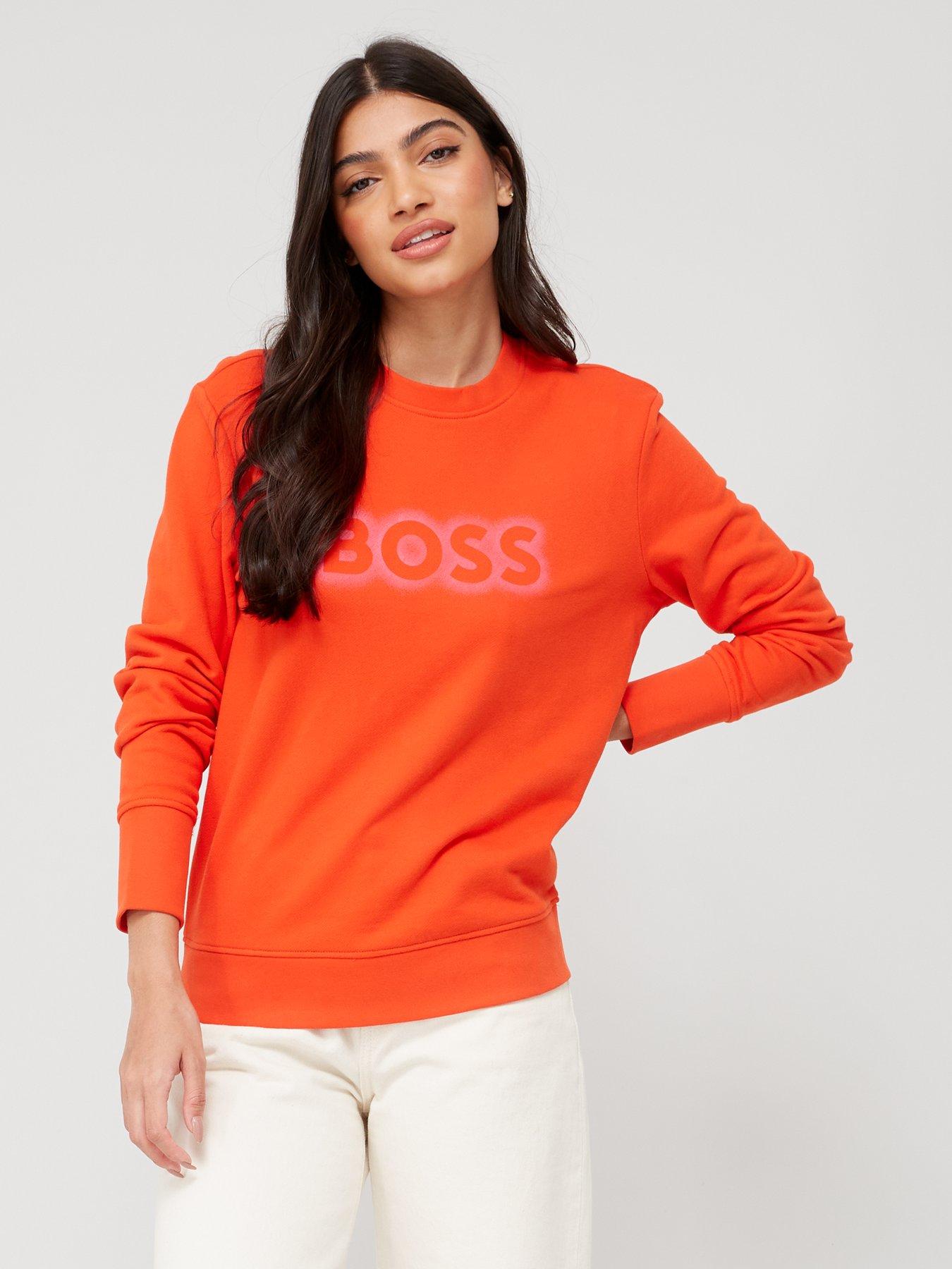 Orange hugo on sale boss sweatshirt