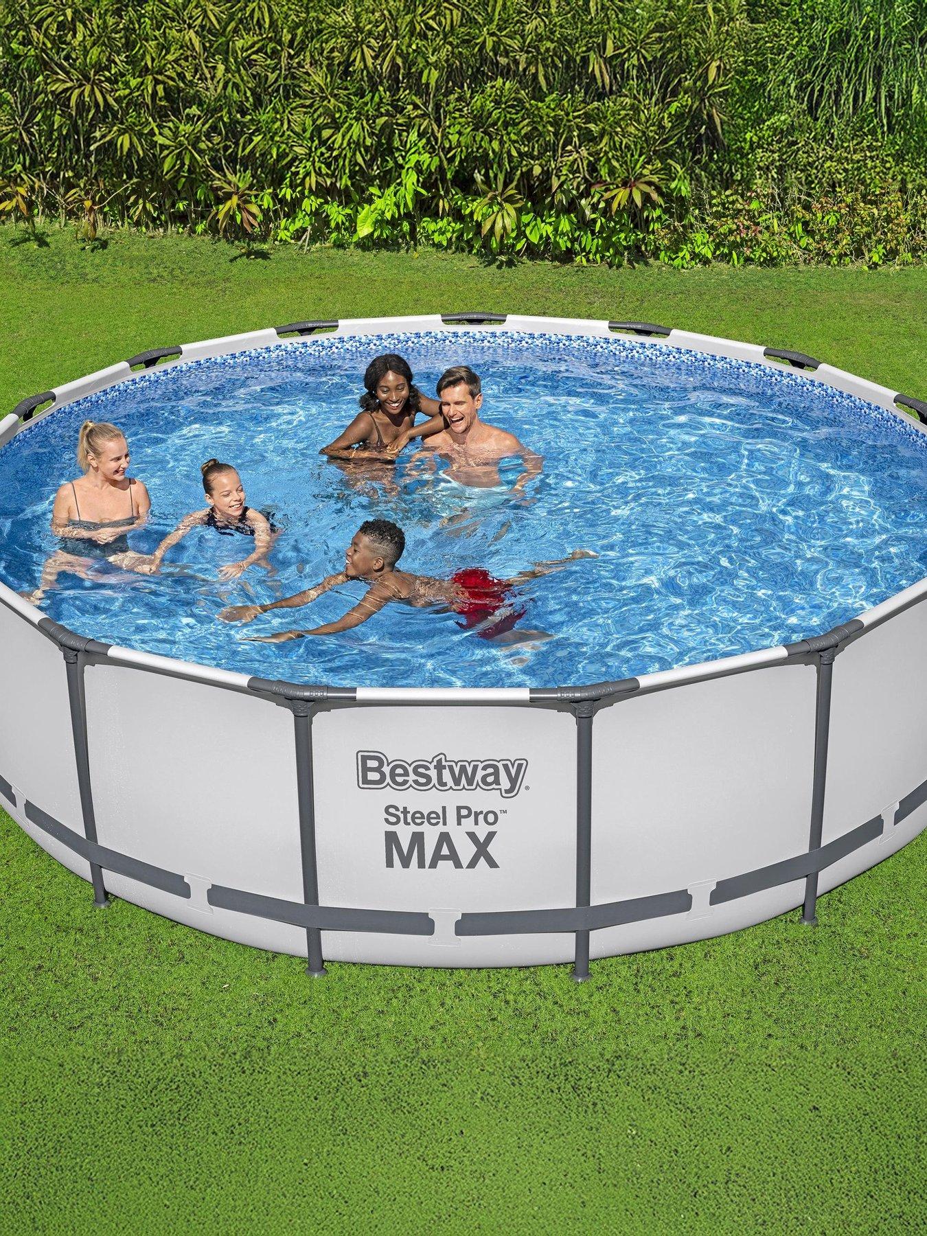 bestway-15ft-steel-pro-max-frame-pool-set-filter-pump-with-ladder