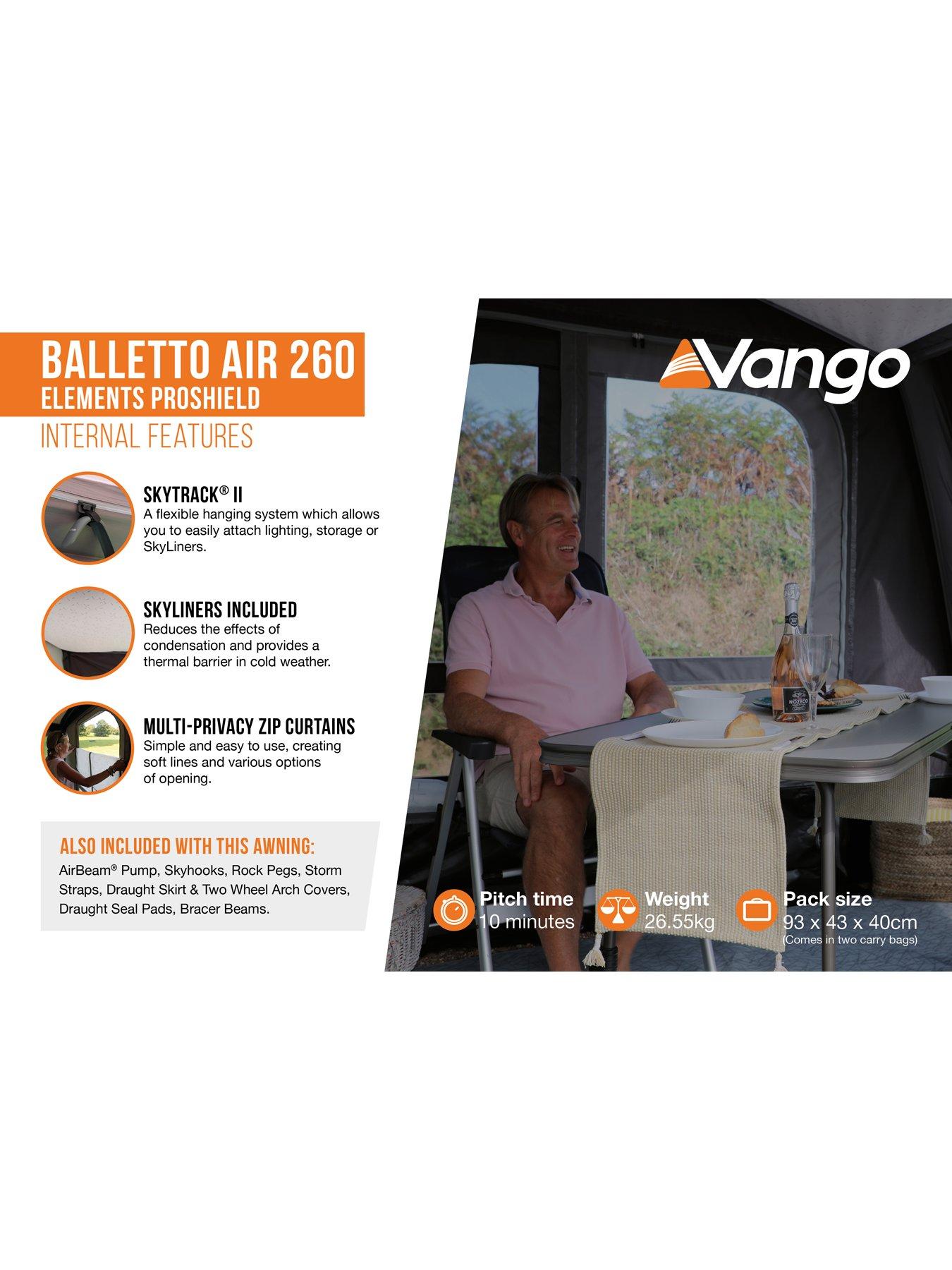 Image 6 of 8 of Vango Balletto Air 260 Elements ProShield CARAVAN Awning