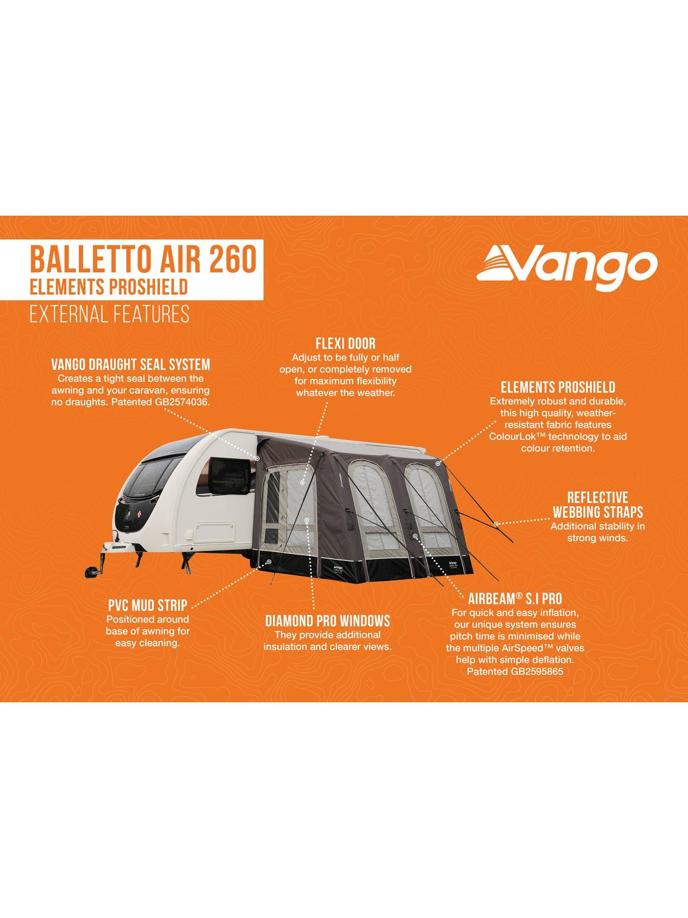 Image 7 of 8 of Vango Balletto Air 260 Elements ProShield CARAVAN Awning
