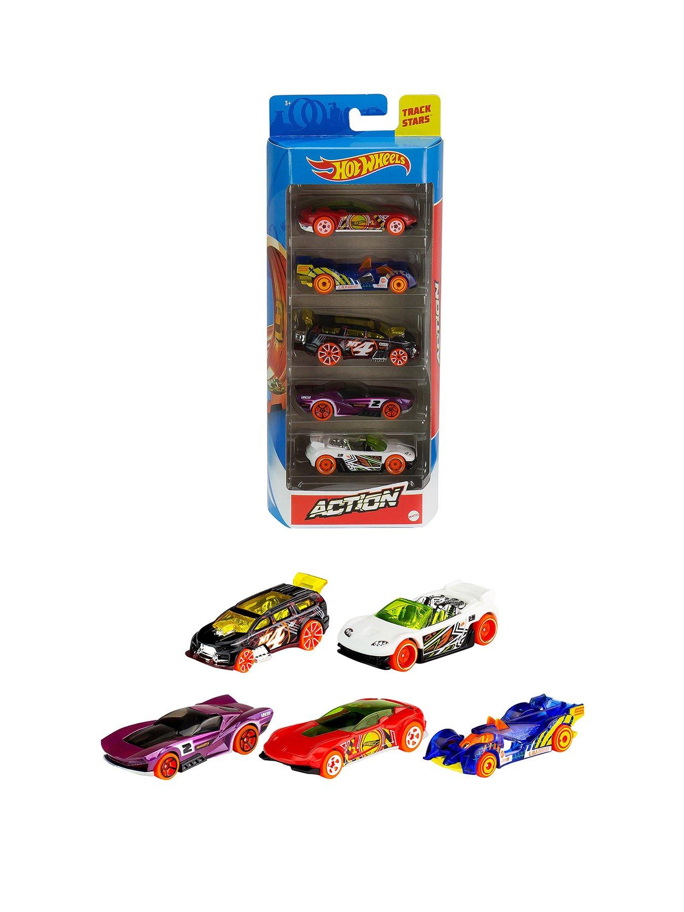 Hot Wheels Double Loop Dash Track Set with 2 Toy Cars in 1:64 Scale, 12-ft  Long, for Children Ages 5 Years and Up