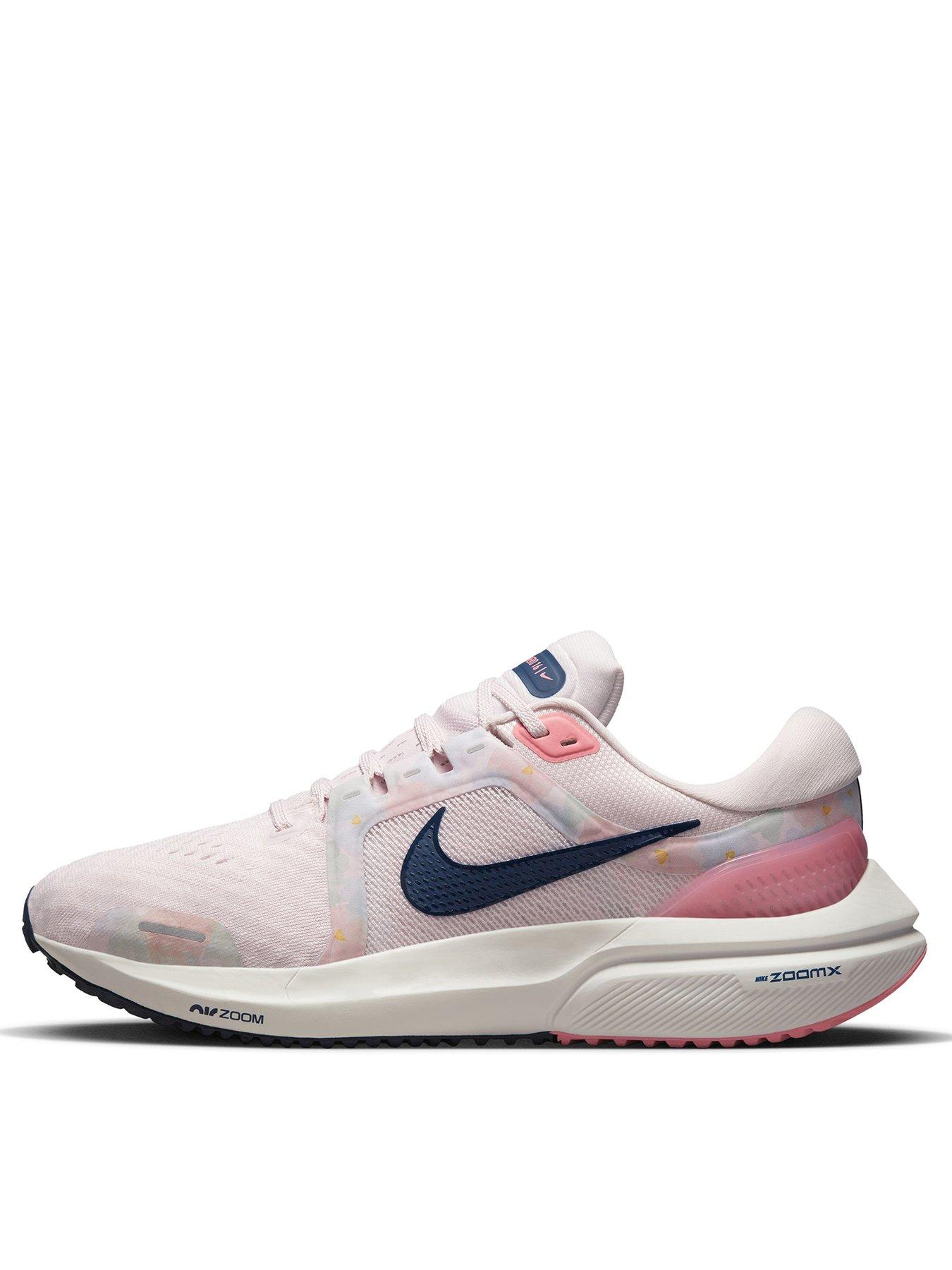 Nike womens grey store and pink trainers