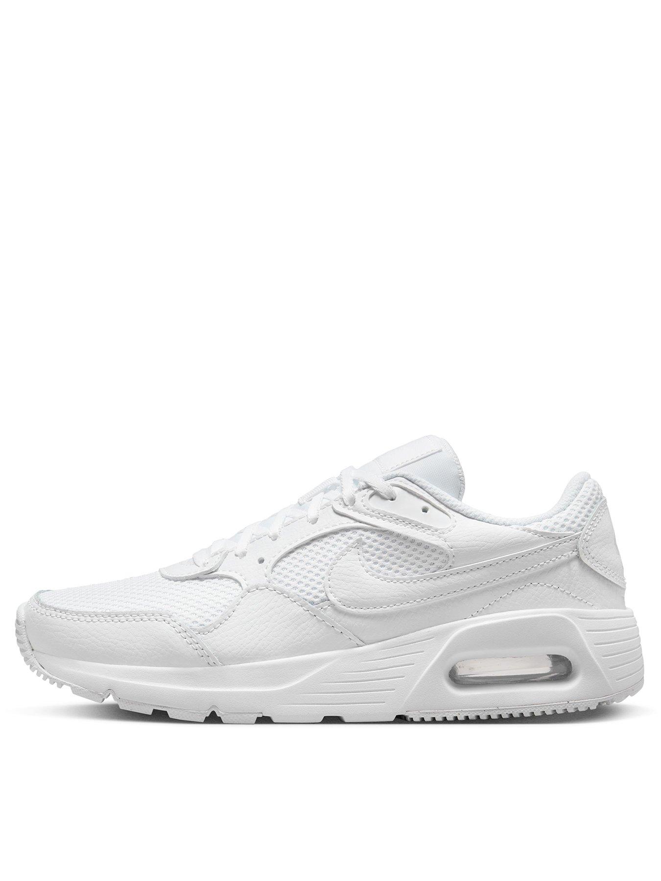 Mens nike air shop max trainers white